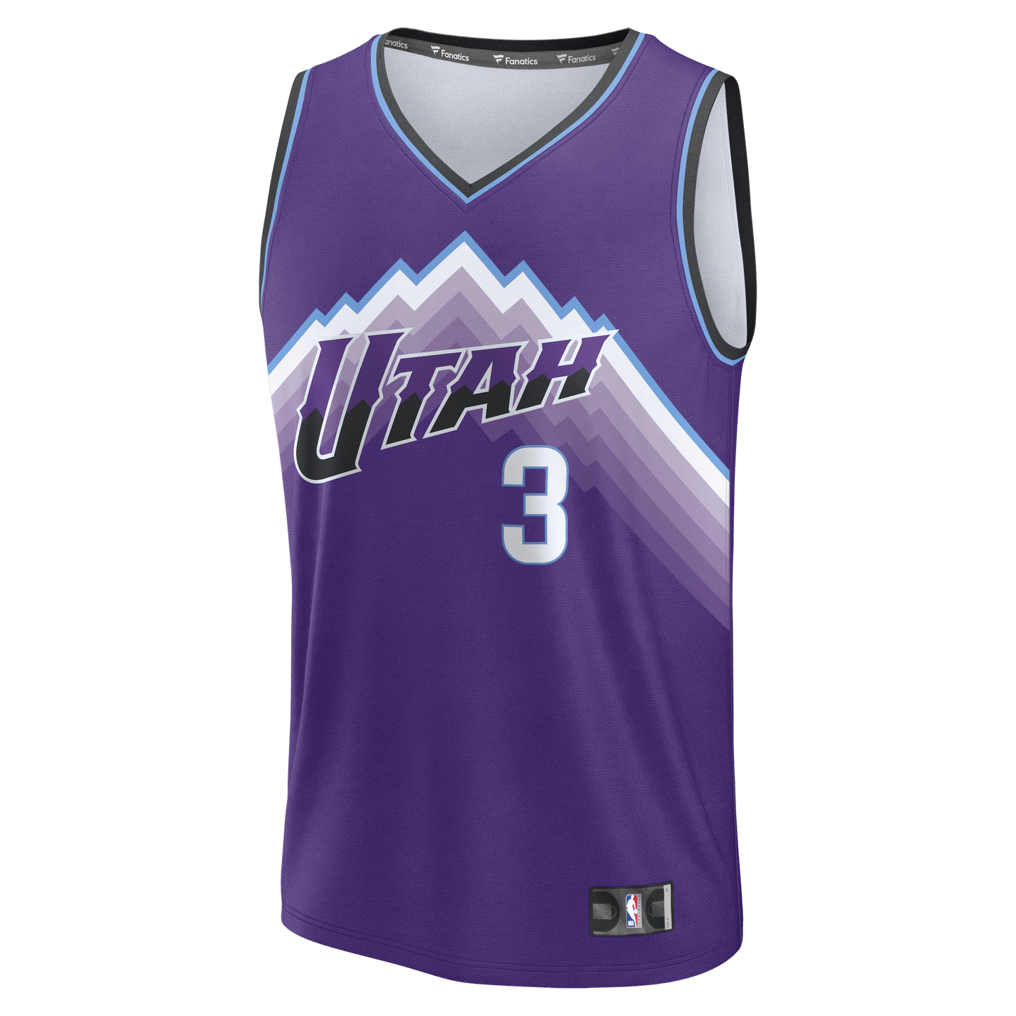 Men's Utah Jazz Keyonte George Fanatics Purple Fast Break Replica Jersey - Icon Edition