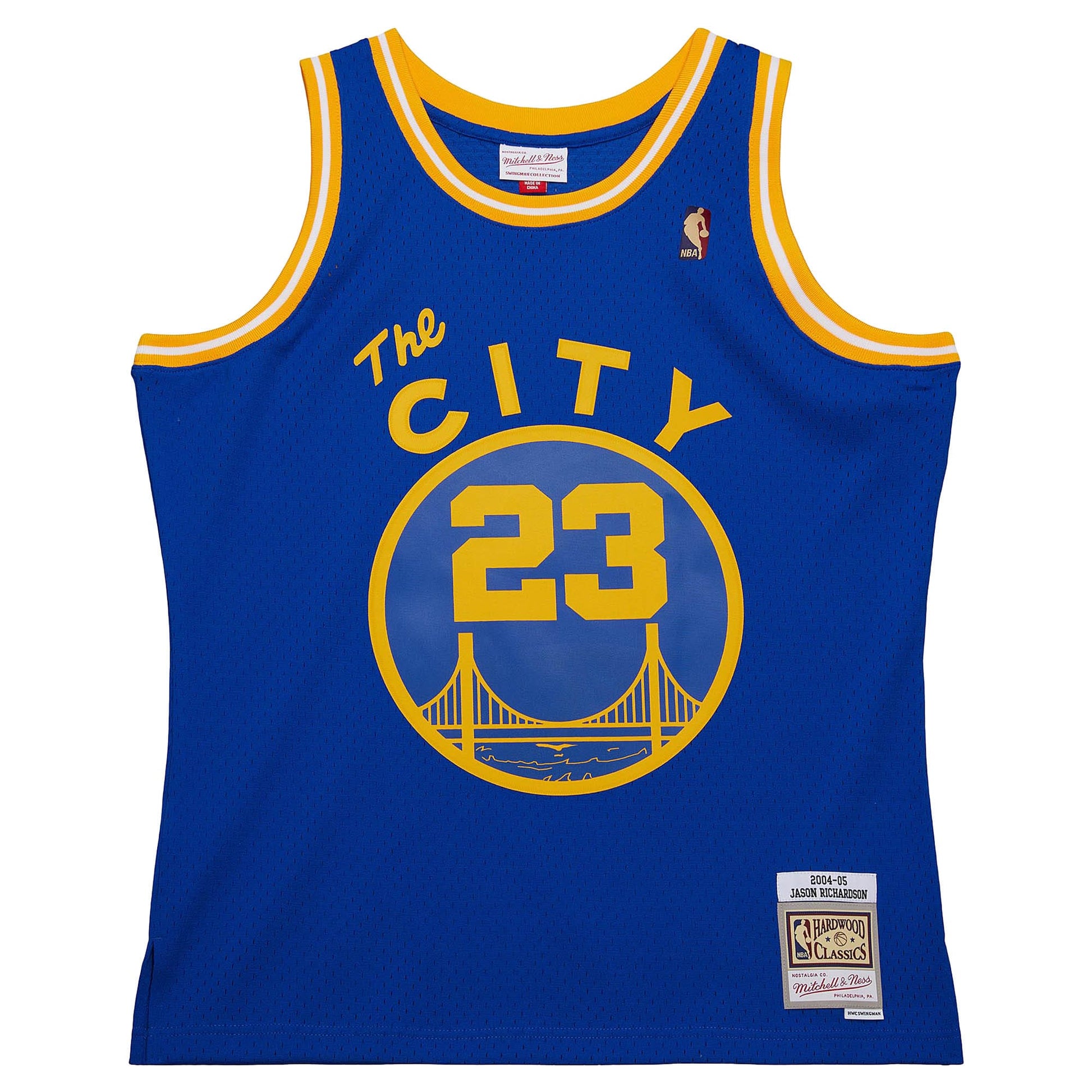 Men's Golden State Warriors Jason Richardson Mitchell & Ness Royal 2004/05 Hardwood Classics Swingman Jersey