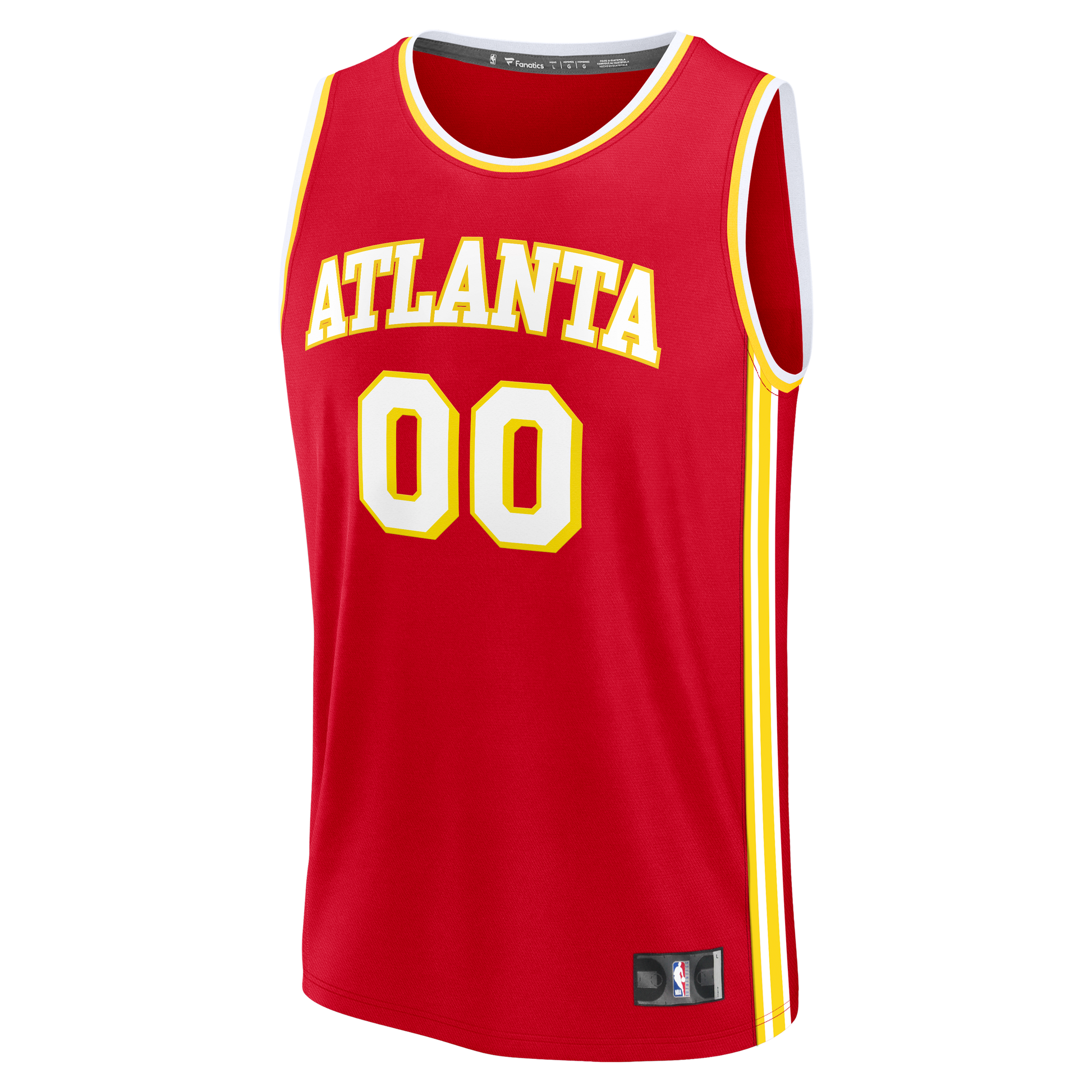 Men's Atlanta Hawks Fanatics Red Fast Break Custom Jersey - Icon Edition