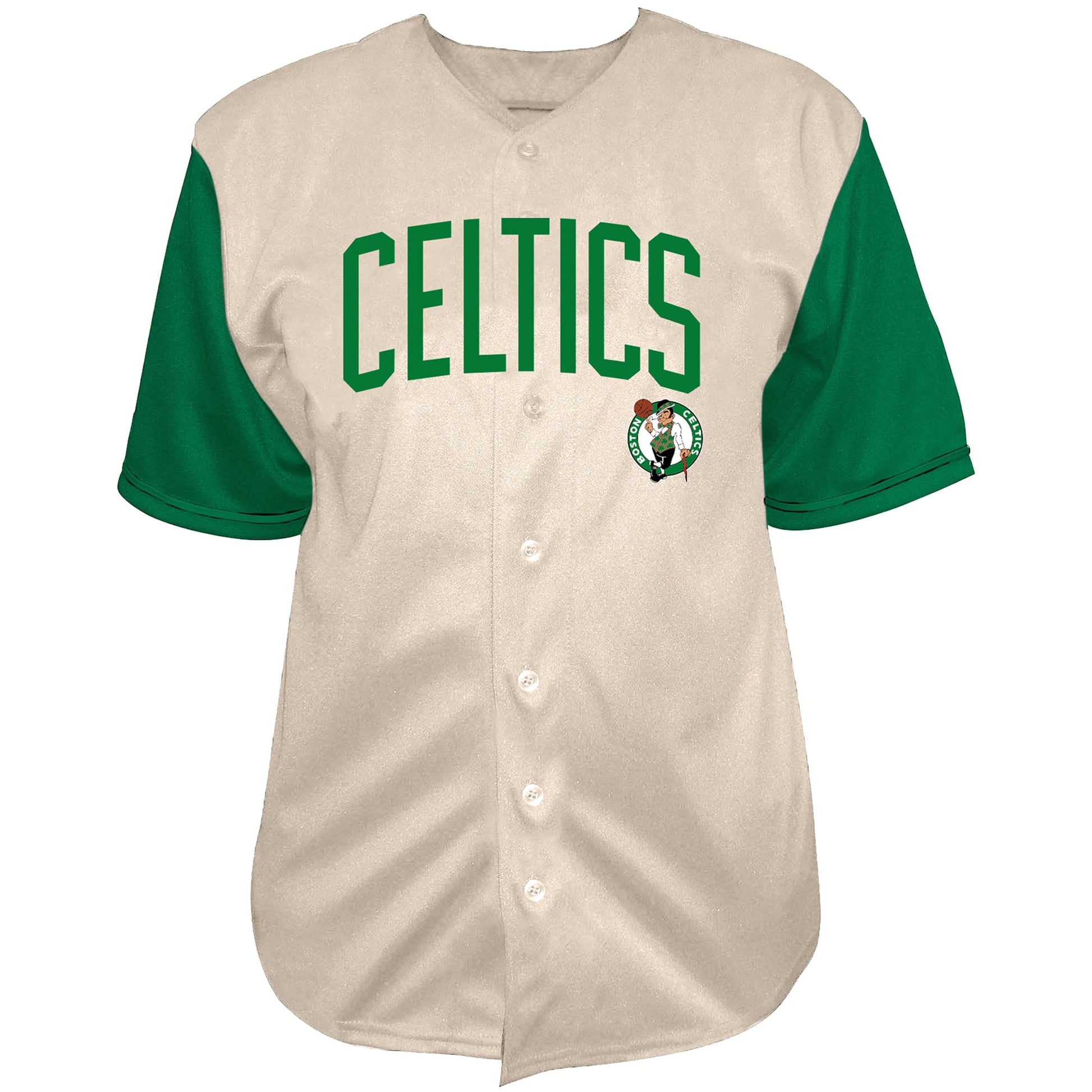 Men's Boston Celtics Jayson Tatum Fanatics Cream Baseball Jersey