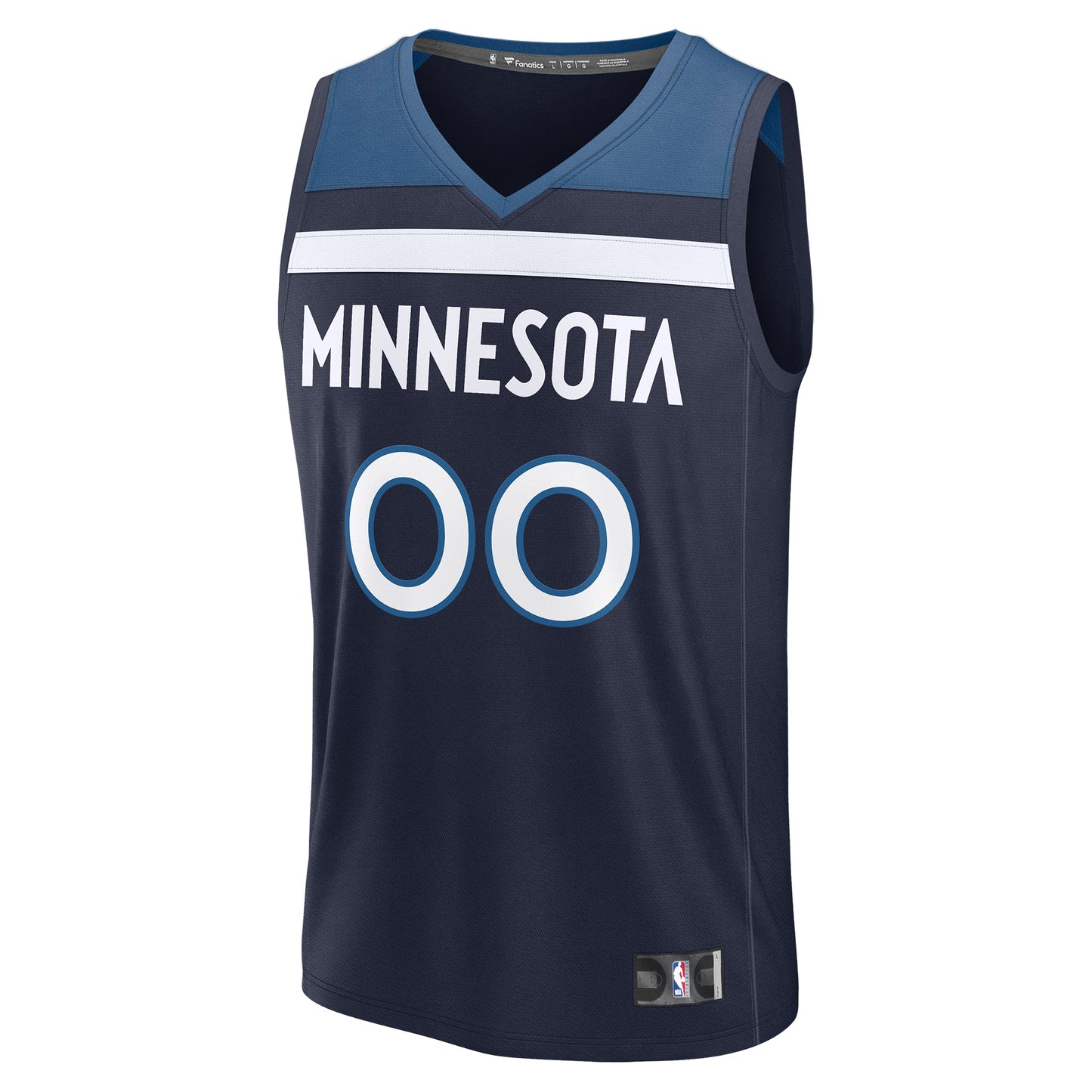 Youth Minnesota Timberwolves  Fanatics Navy Fast Break Custom Jersey - Icon Edition