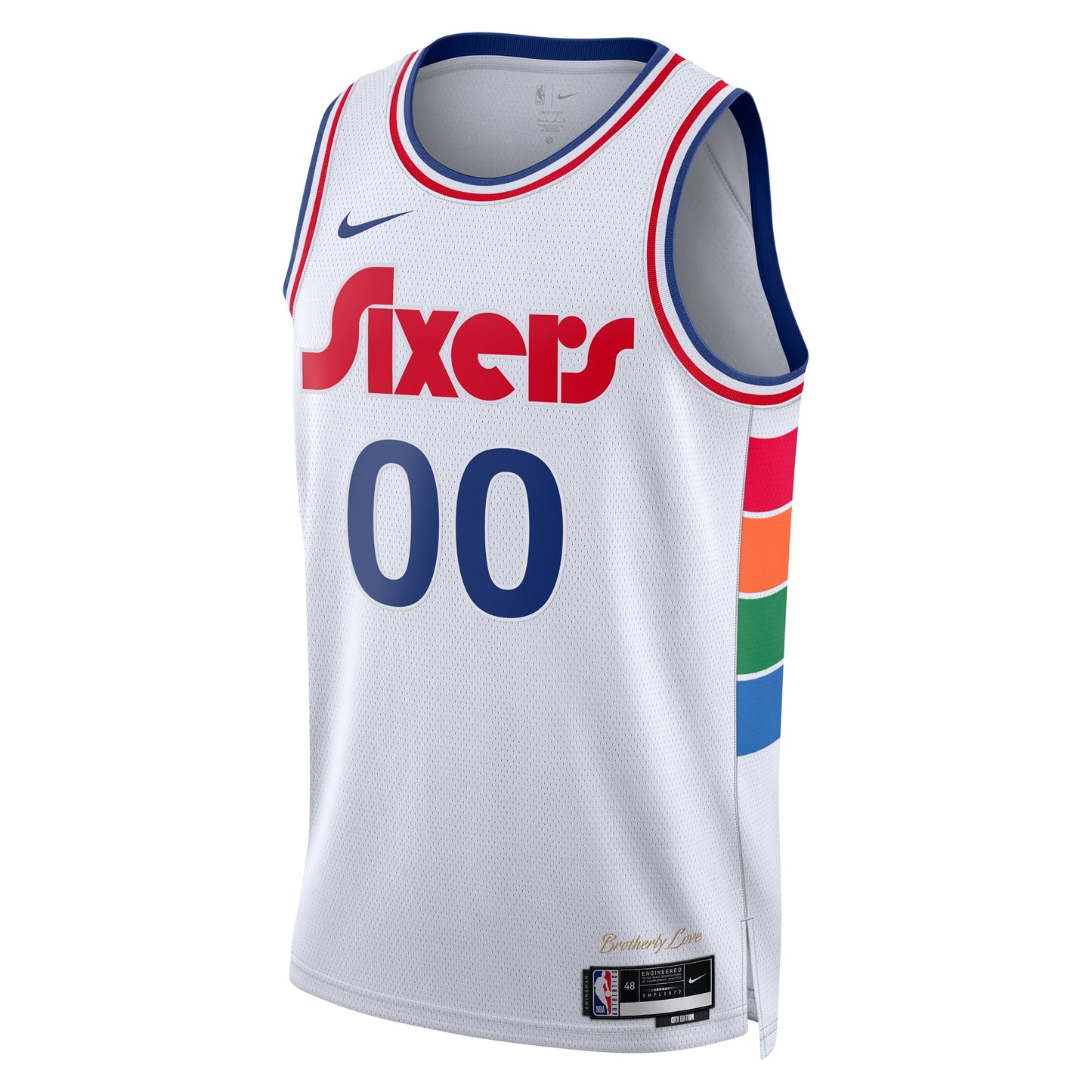 Unisex Philadelphia 76ers Nike White 2024/25 Custom Swingman Jersey - City Edition