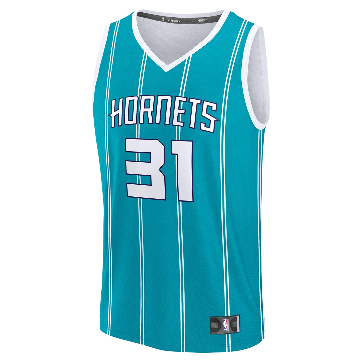 Men's Charlotte Hornets Tidjane Salaun Fanatics Teal 2024 NBA Draft Fast Break Player Jersey - Icon Edition