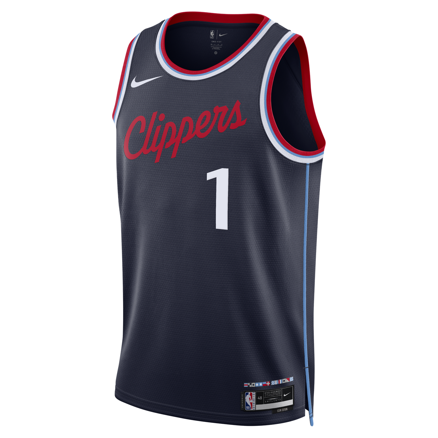 Unisex LA Clippers Keaton Wagler Nike Navy Swingman Jersey - Icon Edition