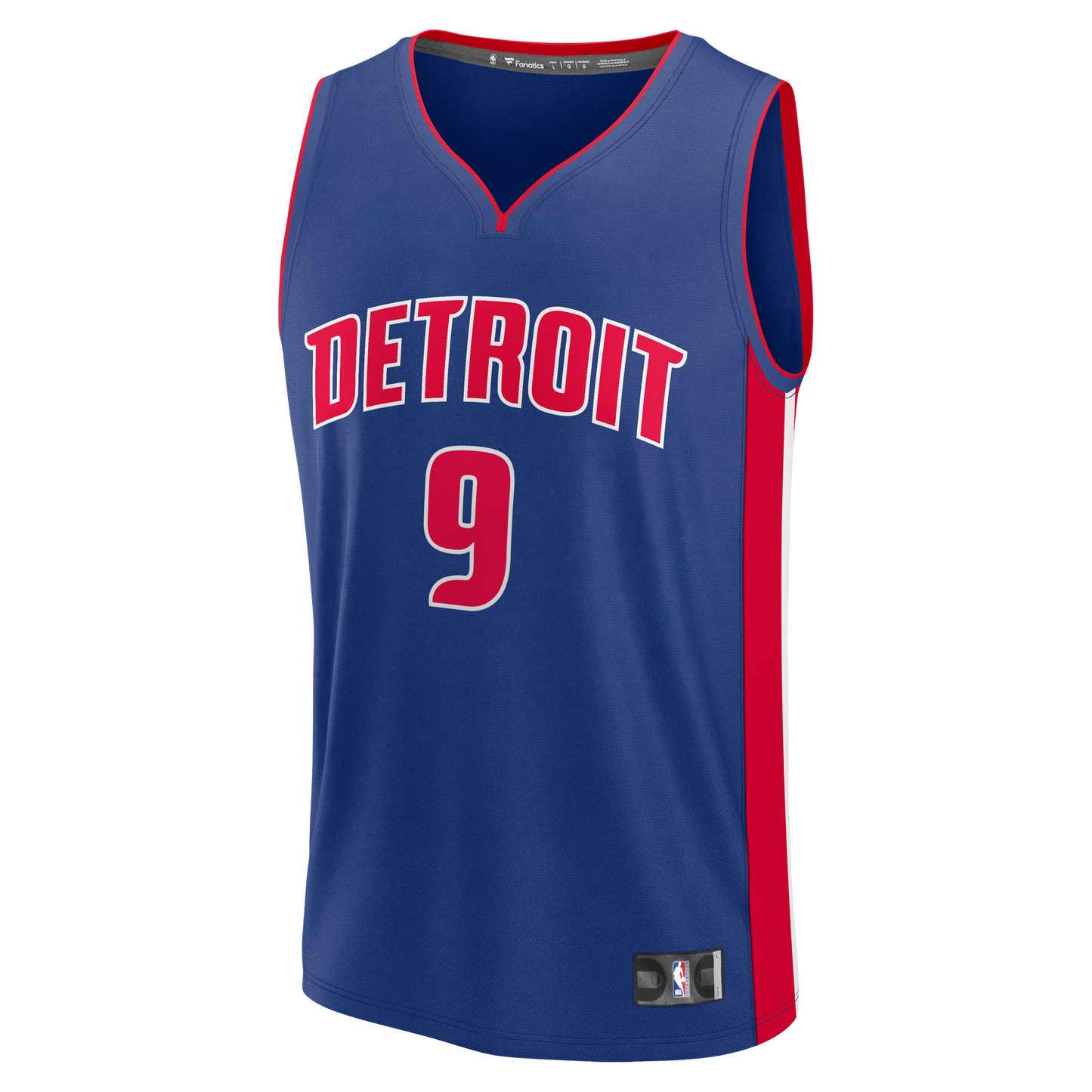 Men's Detroit Pistons Ausar Thompson Fanatics Blue Fast Break Jersey - Icon Edition