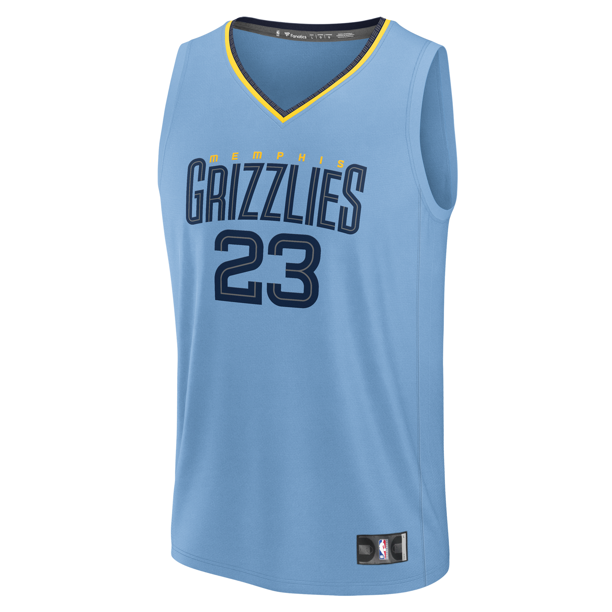 Men's Memphis Grizzlies Cedric Coward Fanatics Light Blue Fast Break Replica Player Jersey - Statement Edition