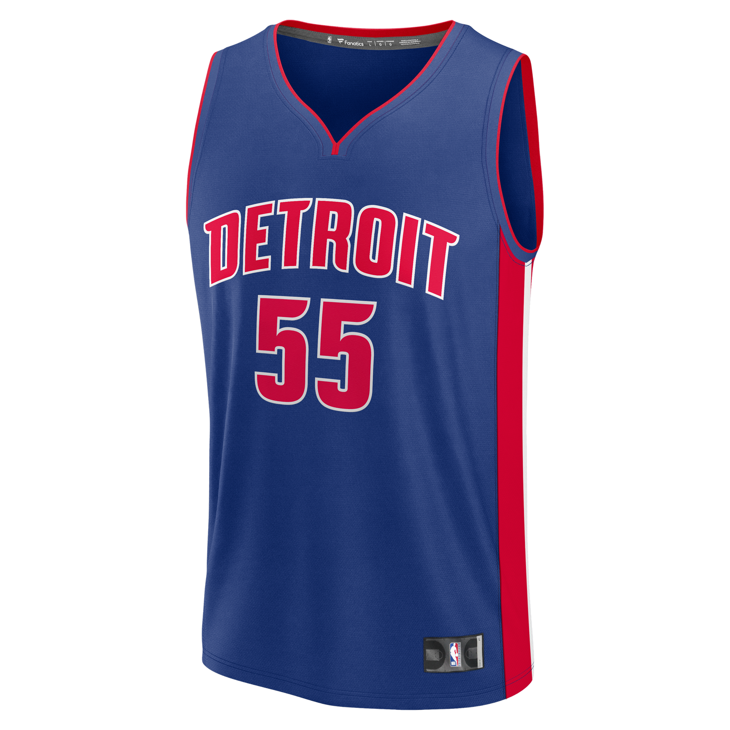 Men's Detroit Pistons Duncan Robinson Fanatics Blue Fast Break Jersey - Icon Edition
