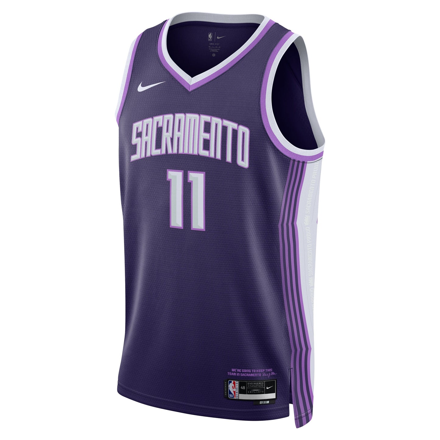 Unisex Sacramento Kings Domantas Sabonis Nike Purple 2025/26 Swingman Jersey - City Edition