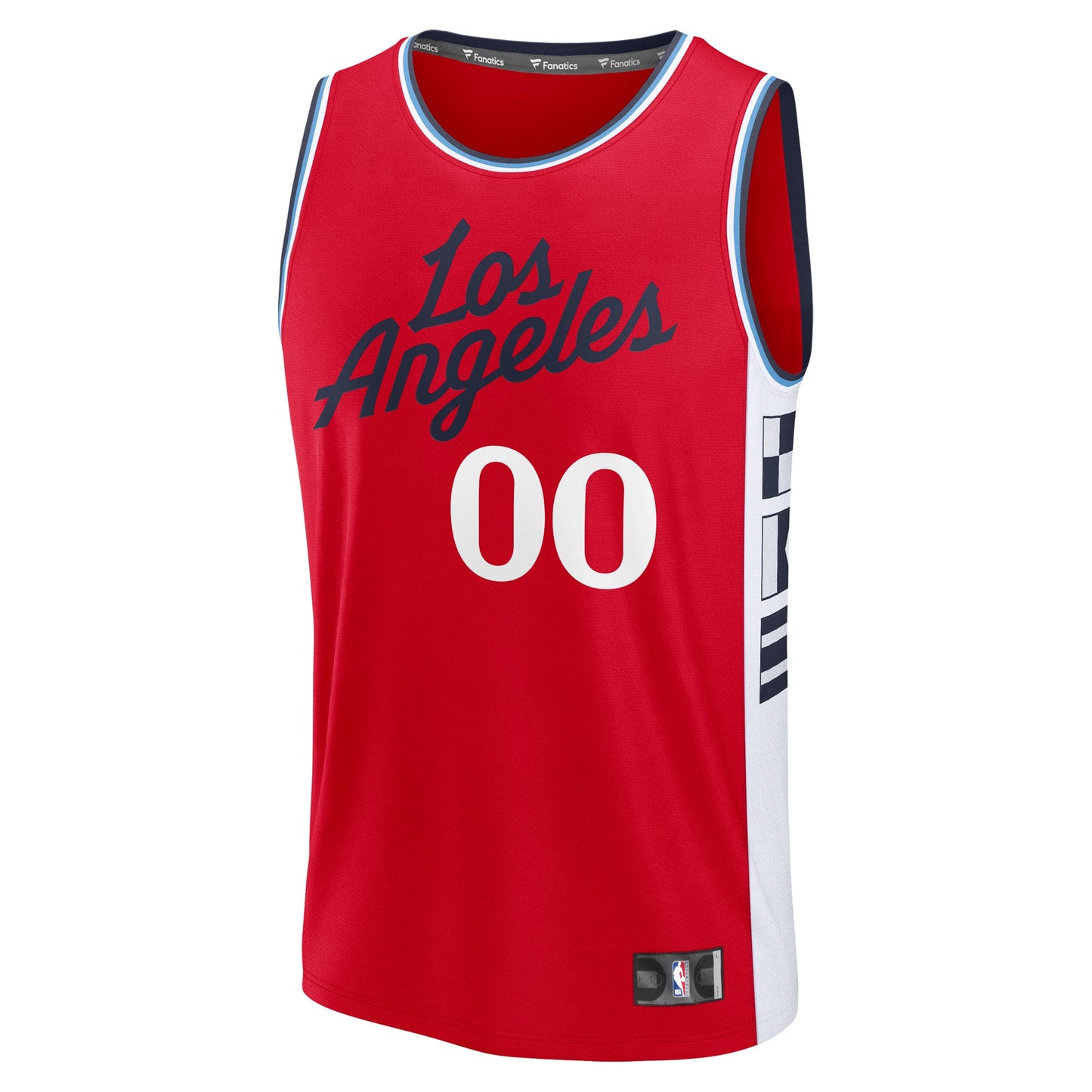 Youth LA Clippers Fanatics Red Fast Break Custom Replica Jersey - Statement Edition