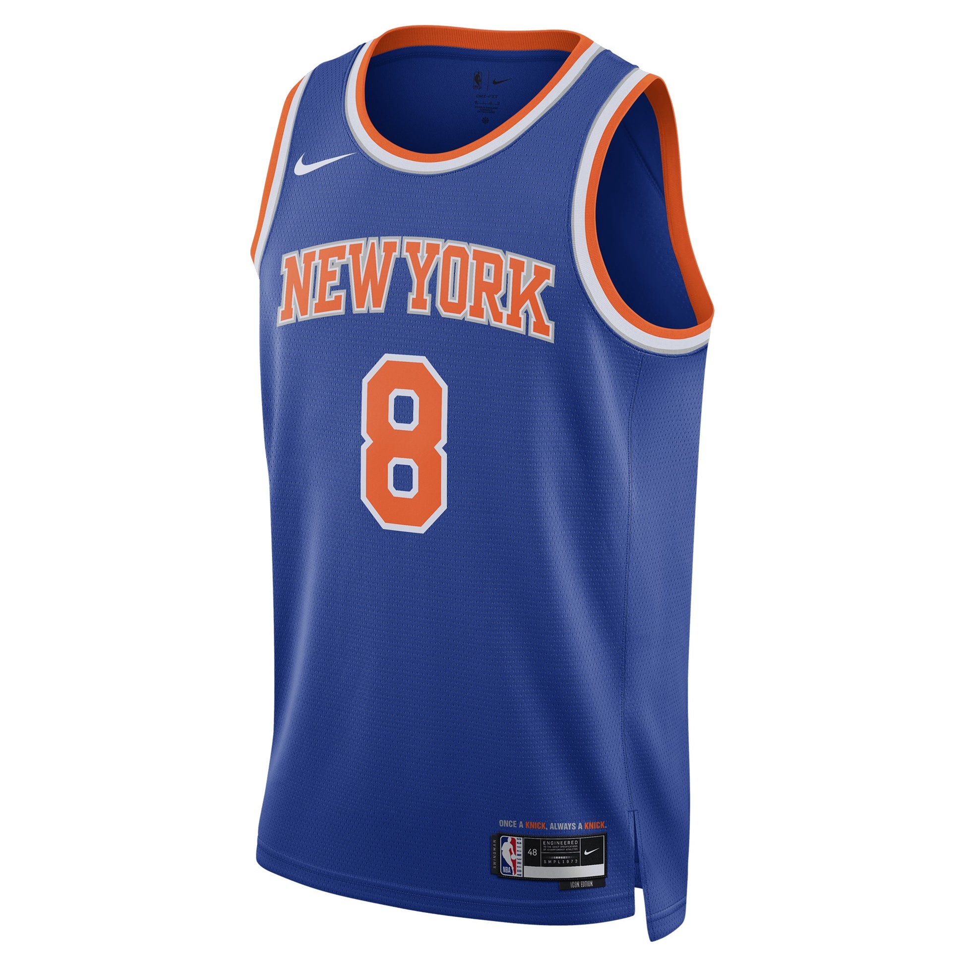 Unisex New York Knicks OG Anunoby Nike Blue Swingman Jersey - Icon Edition