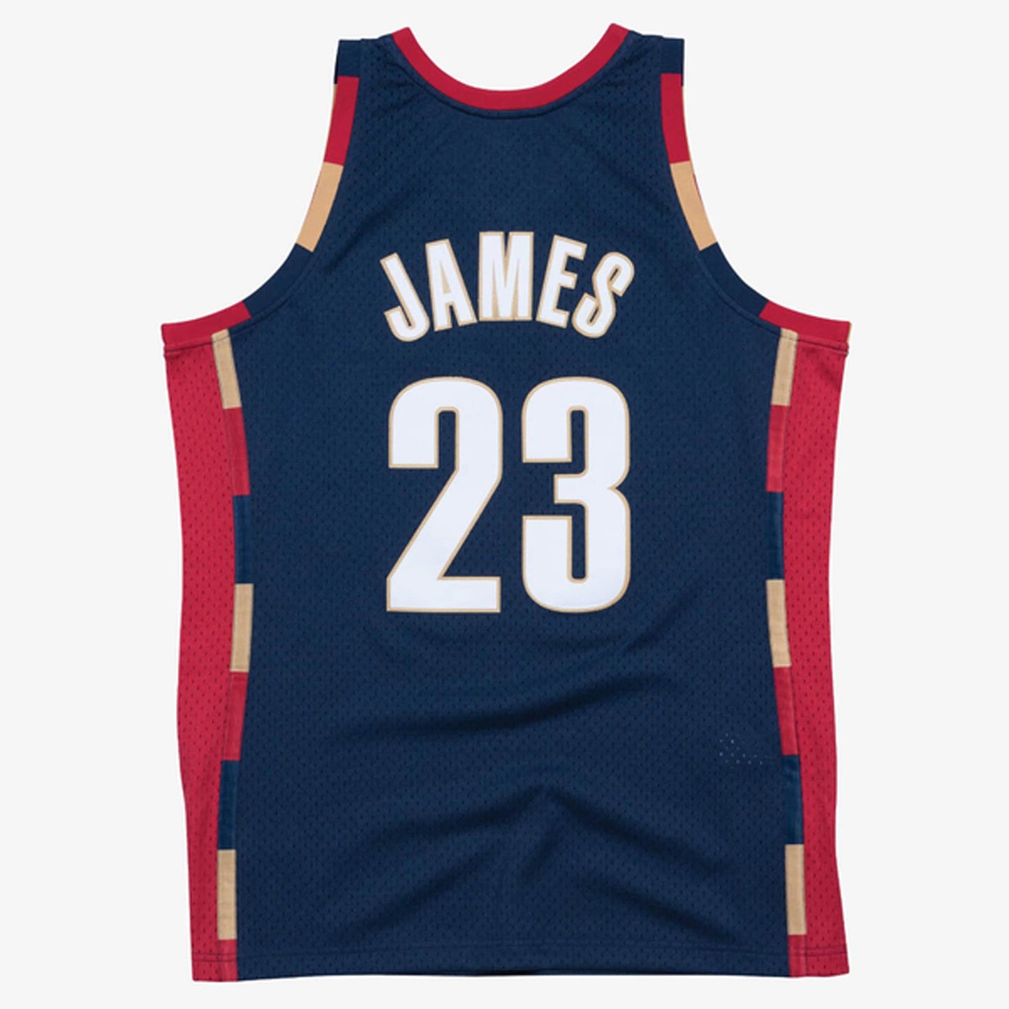 Men's Cleveland Cavaliers LeBron James Mitchell & Ness Navy Hardwood Classics Swingman Jersey