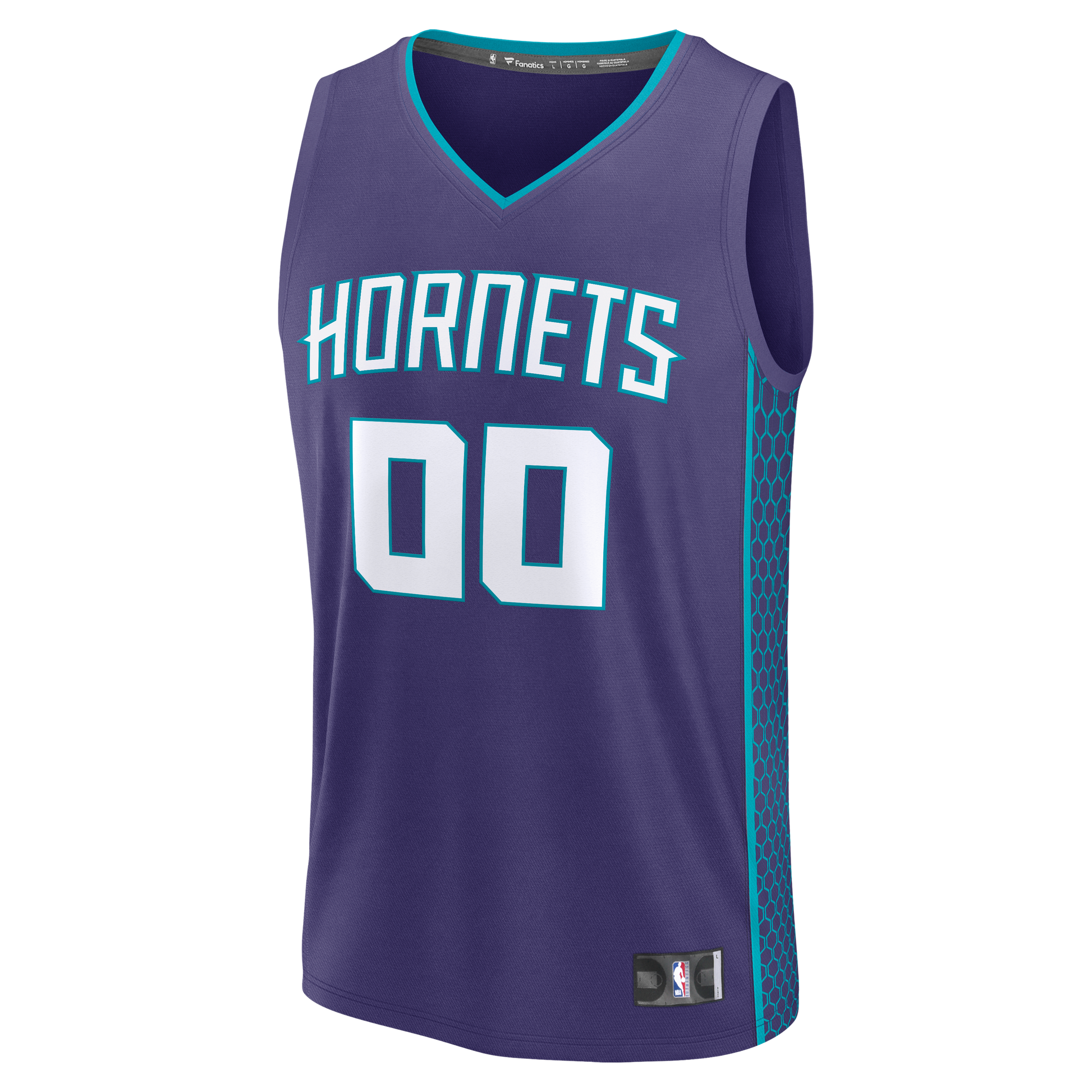 Youth Charlotte Hornets Fanatics Purple Fast Break Custom Jersey - Statement Edition
