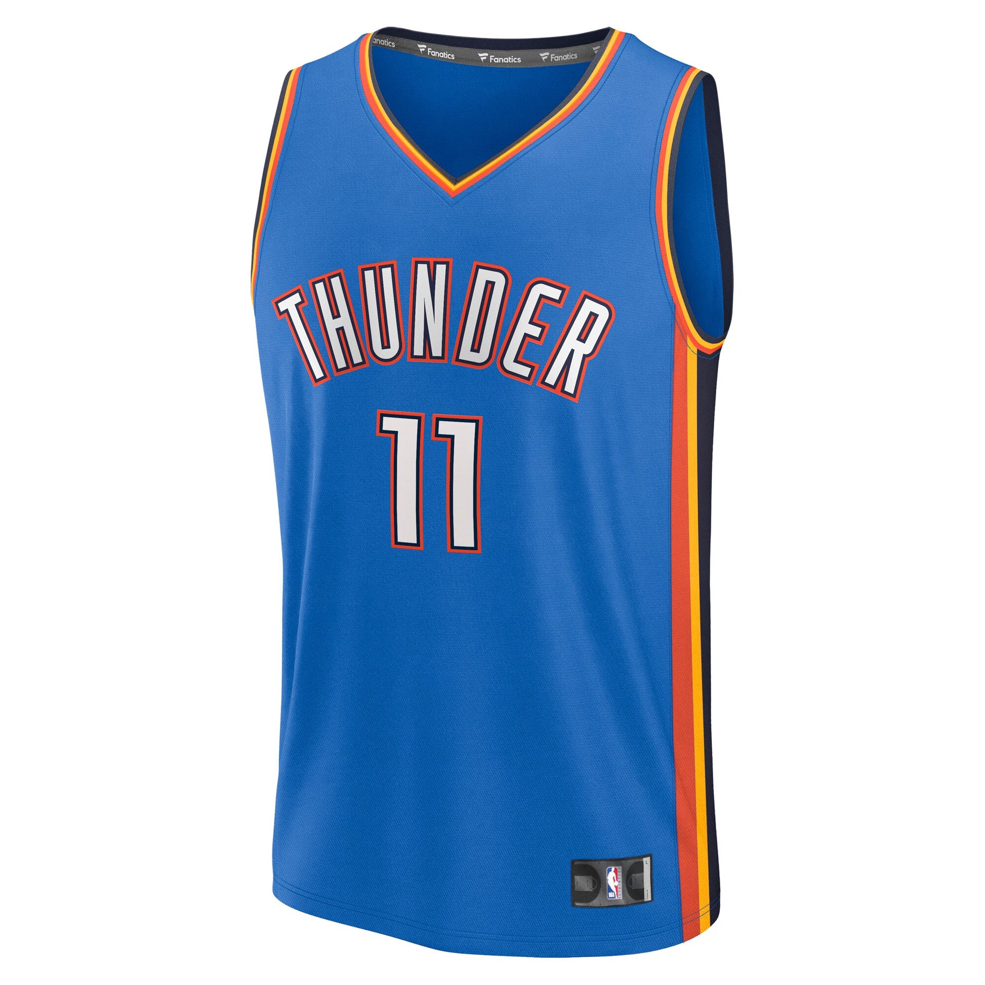 Men's Oklahoma City Thunder Isaiah Joe Fanatics Blue Fast Break Replica Player Jersey - Icon Edition