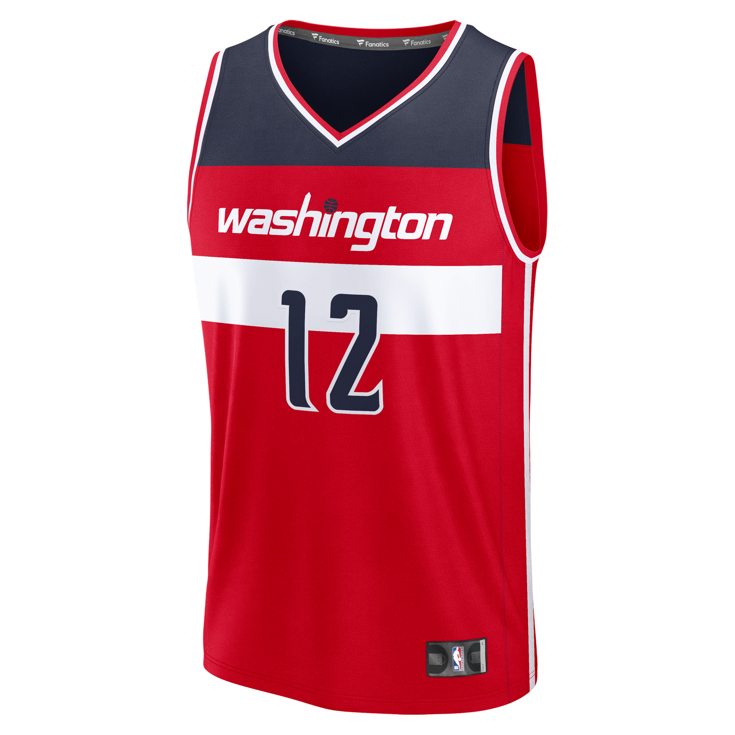 Men's Washington Wizards Tre Johnson III Fanatics Red Fast Break Replica Jersey - Icon Edition