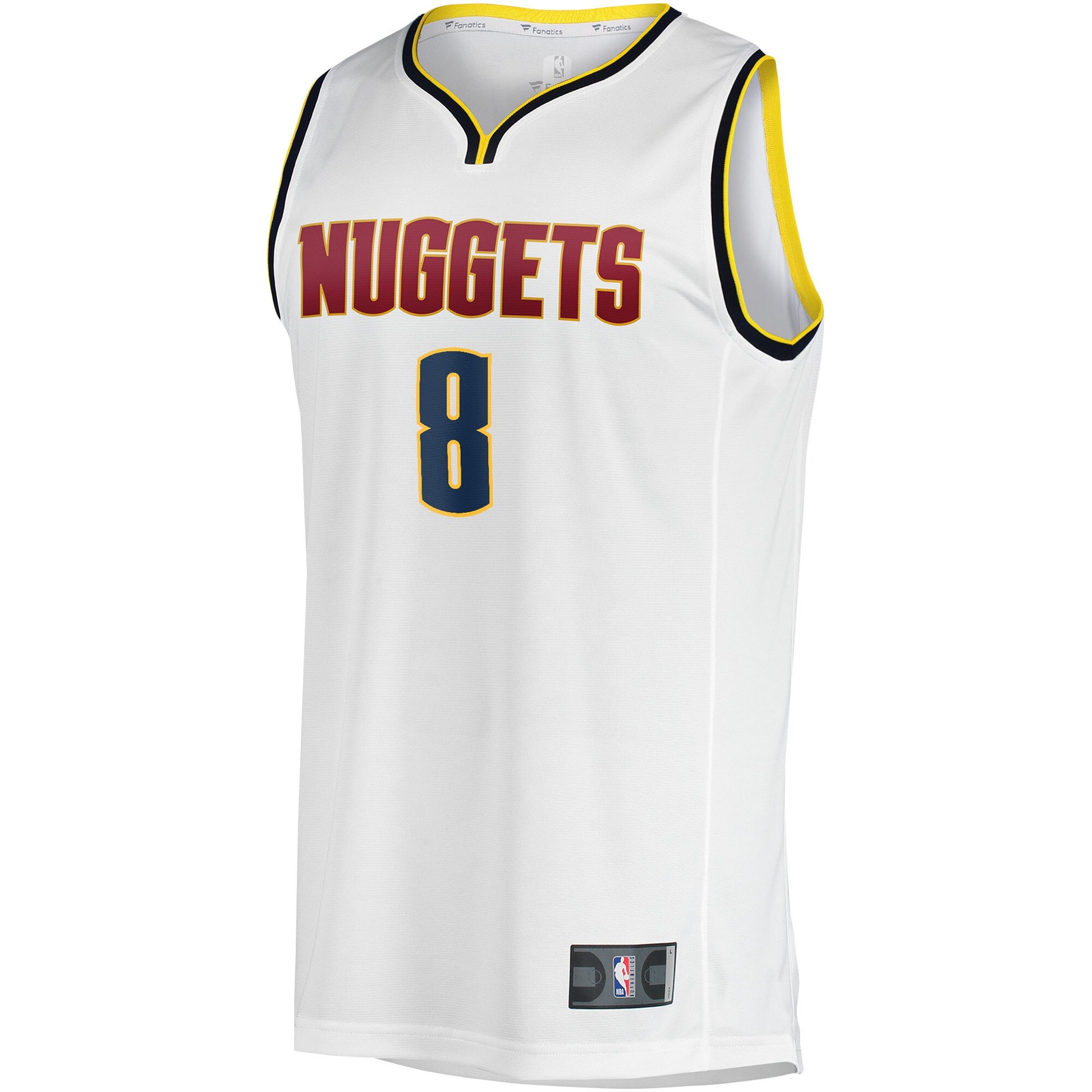 Men's Denver Nuggets Peyton Watson Fanatics White Fast Break Player Jersey - Association Edition