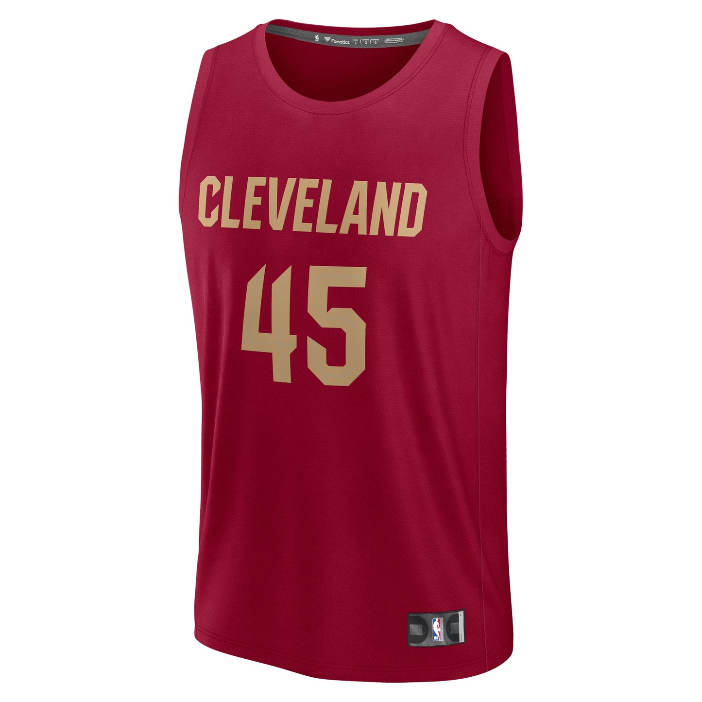 Youth Cleveland Cavaliers Donovan Mitchell Fanatics Wine Fast Break Player Jersey - Icon Edition