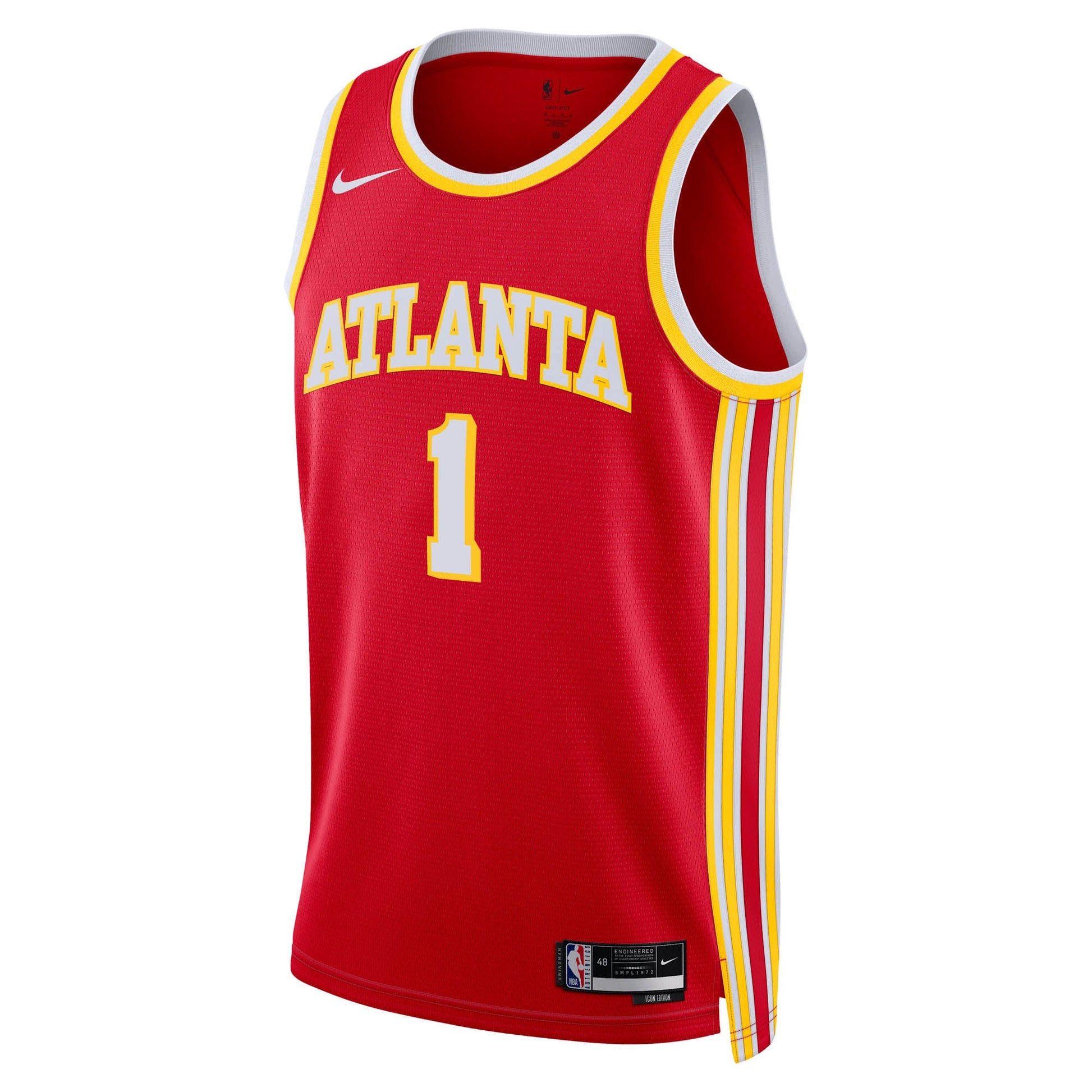 Unisex Atlanta Hawks Jalen Johnson Nike Red Swingman Jersey - Icon Edition