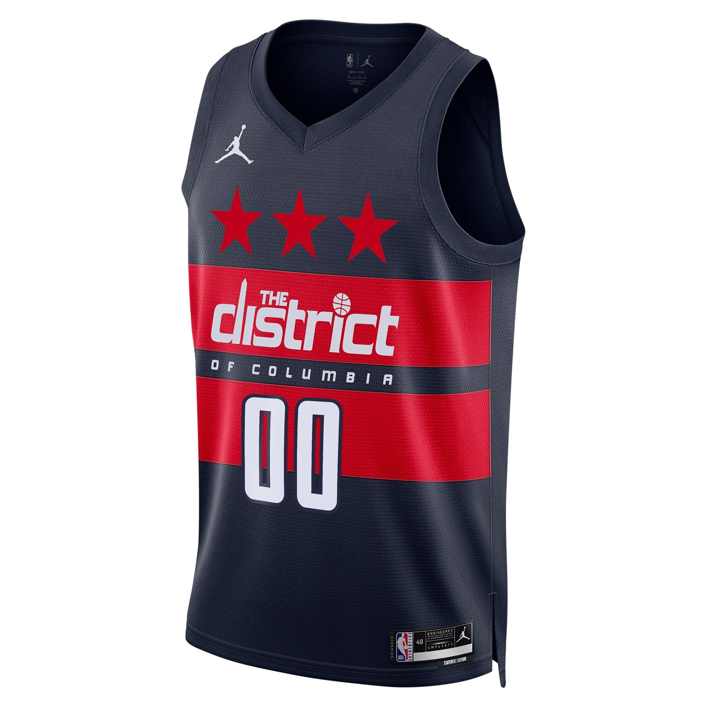 Unisex Washington Wizards  Jordan Brand Navy 2024/25 Custom Swingman Jersey - Statement Edition