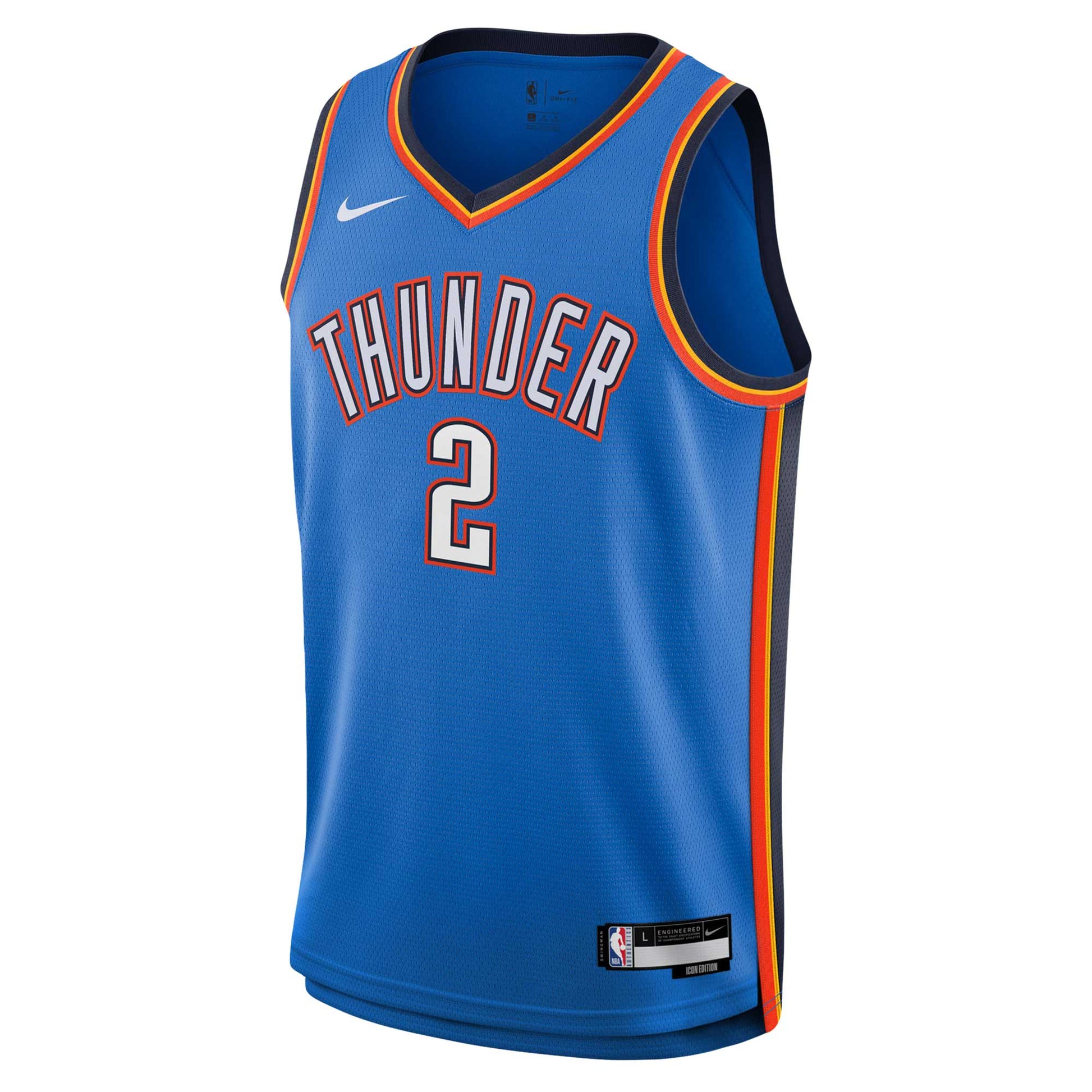 Youth Oklahoma City Thunder Shai Gilgeous-Alexander Nike Blue Swingman Jersey - Icon Edition