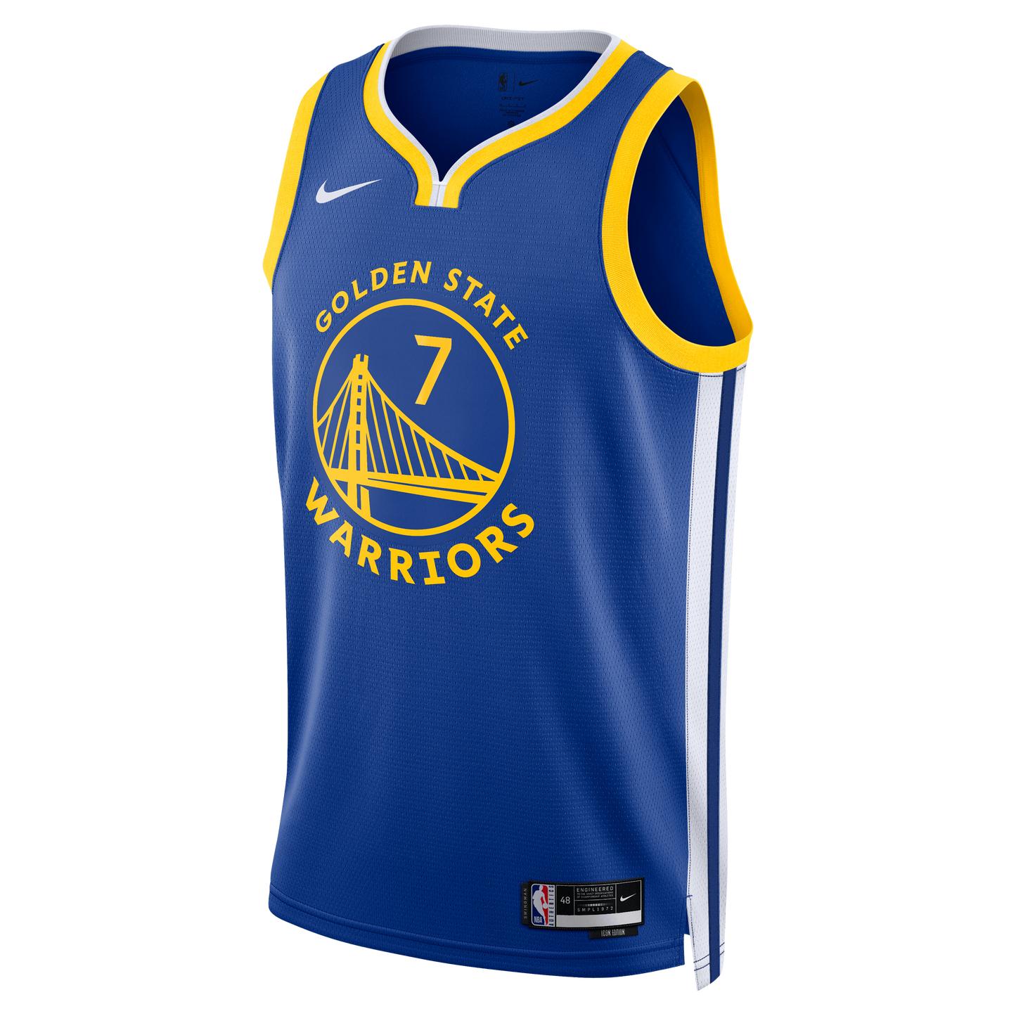 Unisex Golden State Warriors Kristaps Porziņģis Nike Royal Swingman Jersey - Icon Edition