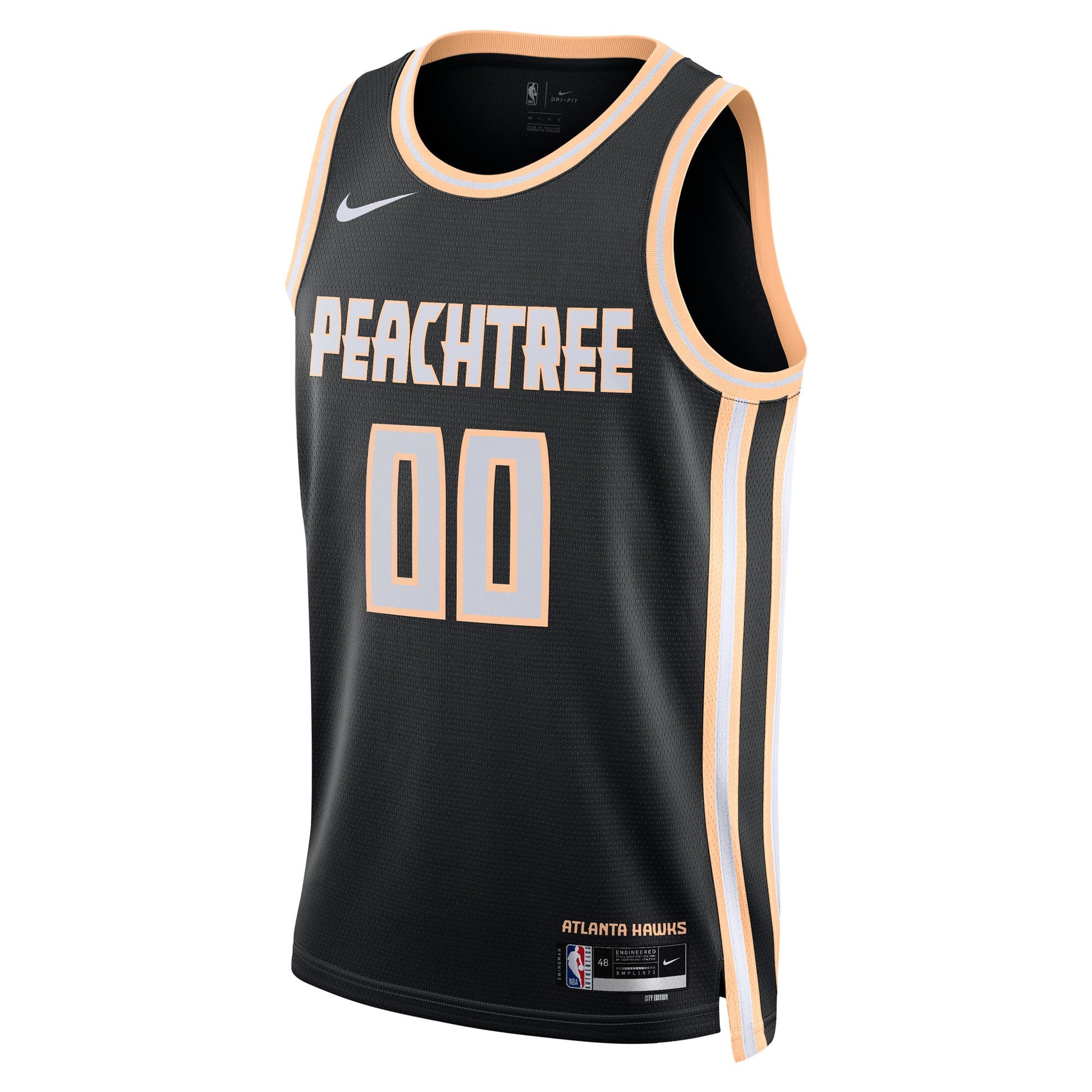 Unisex Atlanta Hawks Nike Black 2025/26 City Edition Swingman Custom Jersey