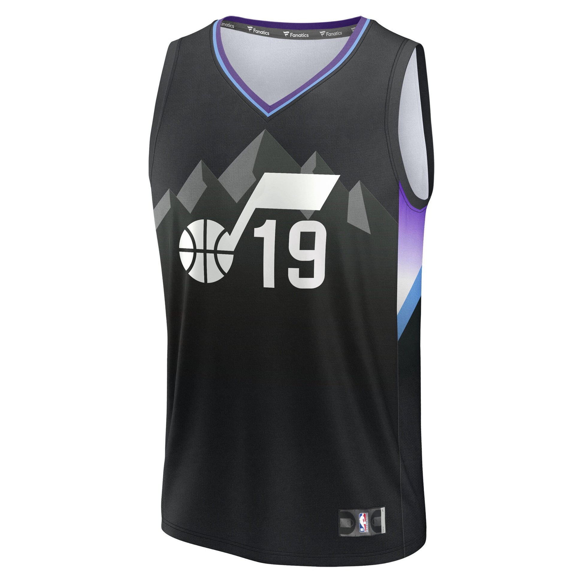 Youth Utah Jazz Ace Bailey Fanatics Black 2025 NBA Draft First Round Pick Fast Break Replica Jersey - Statement Edition