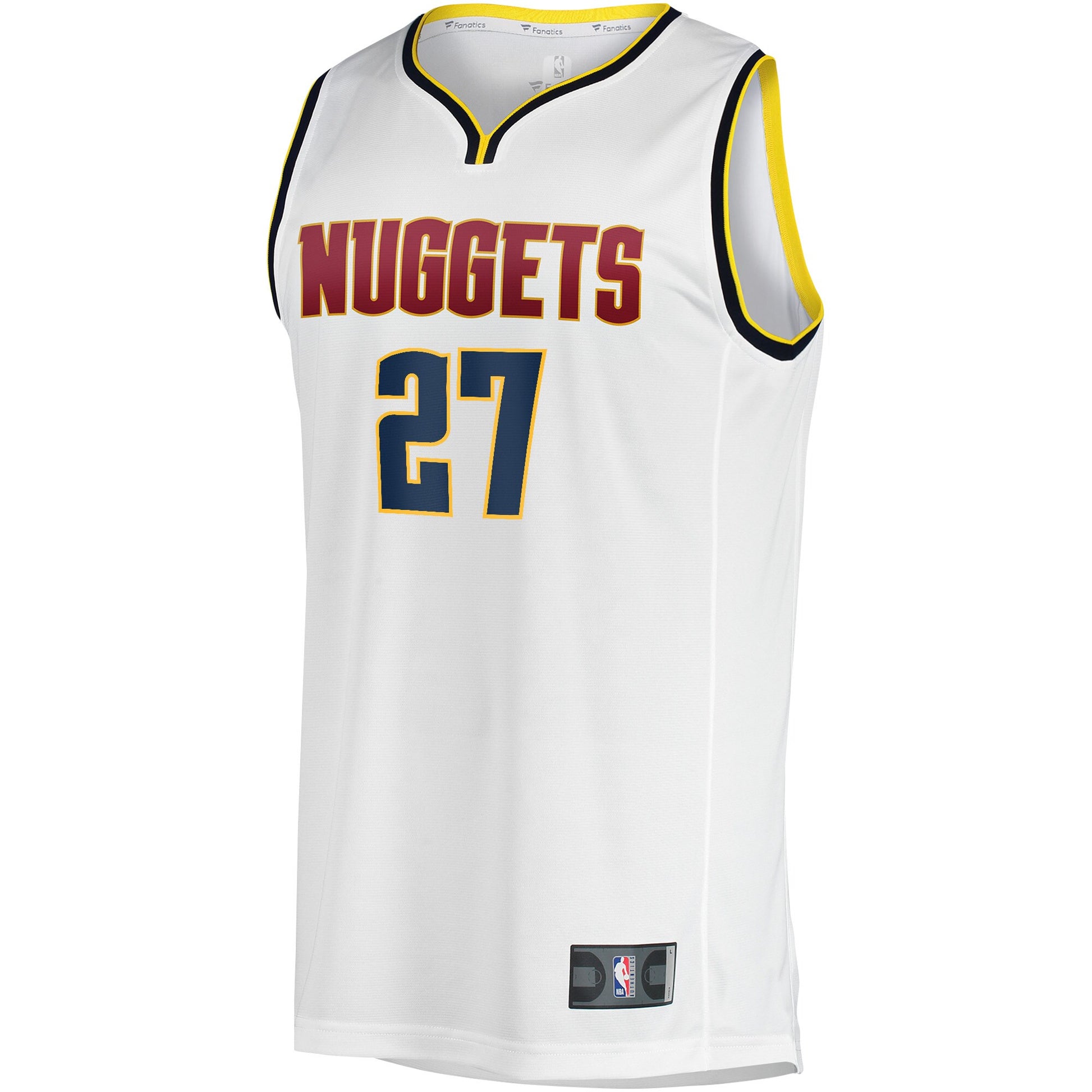 Men's Denver Nuggets Jamal Murray Fanatics White Fast Break Player Jersey - Association Edition