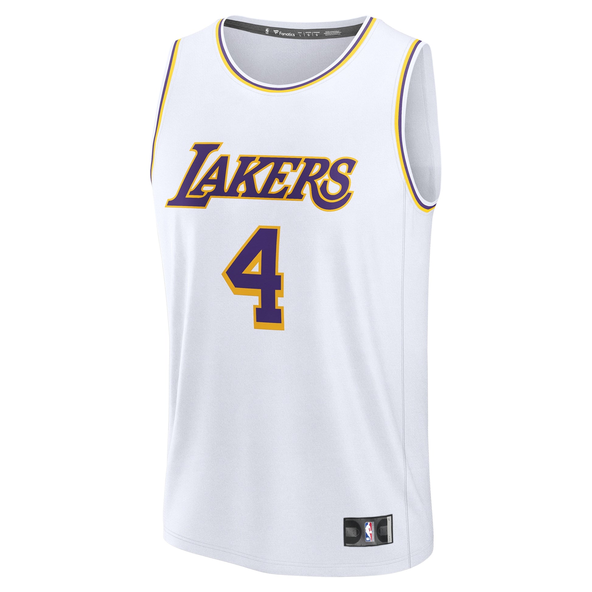 Men's Los Angeles Lakers Dalton Knecht Fanatics White Fast Break Replica Player Jersey - Association Edition