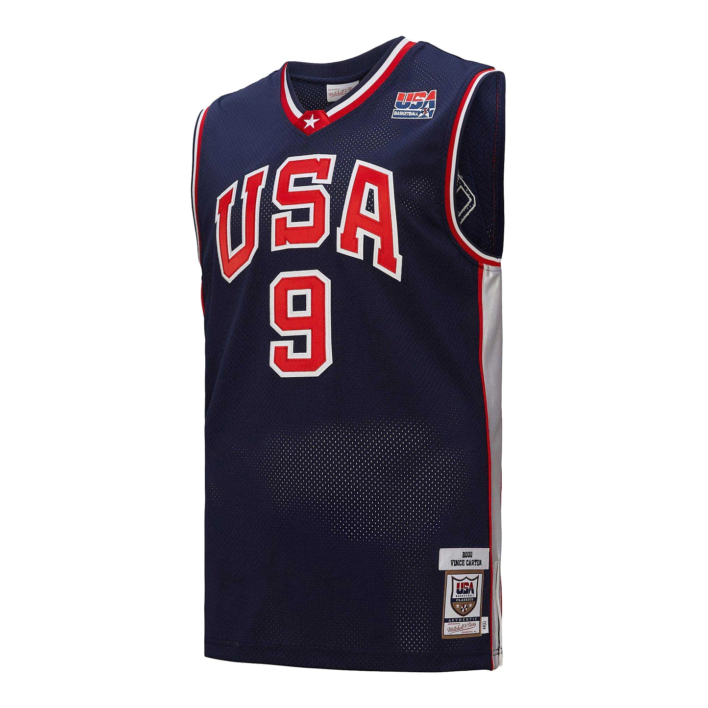 Men's USA Basketball Vince Carter Mitchell & Ness Navy 2000 Authentic Jersey