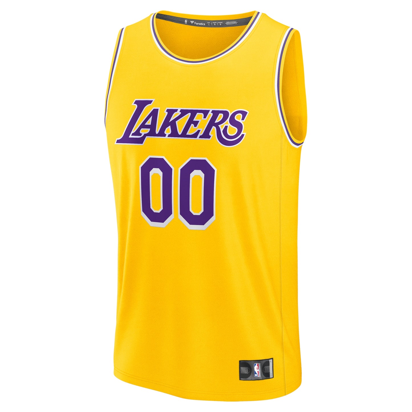 Youth Los Angeles Lakers  Fanatics Gold Fast Break Custom Jersey - Icon Edition