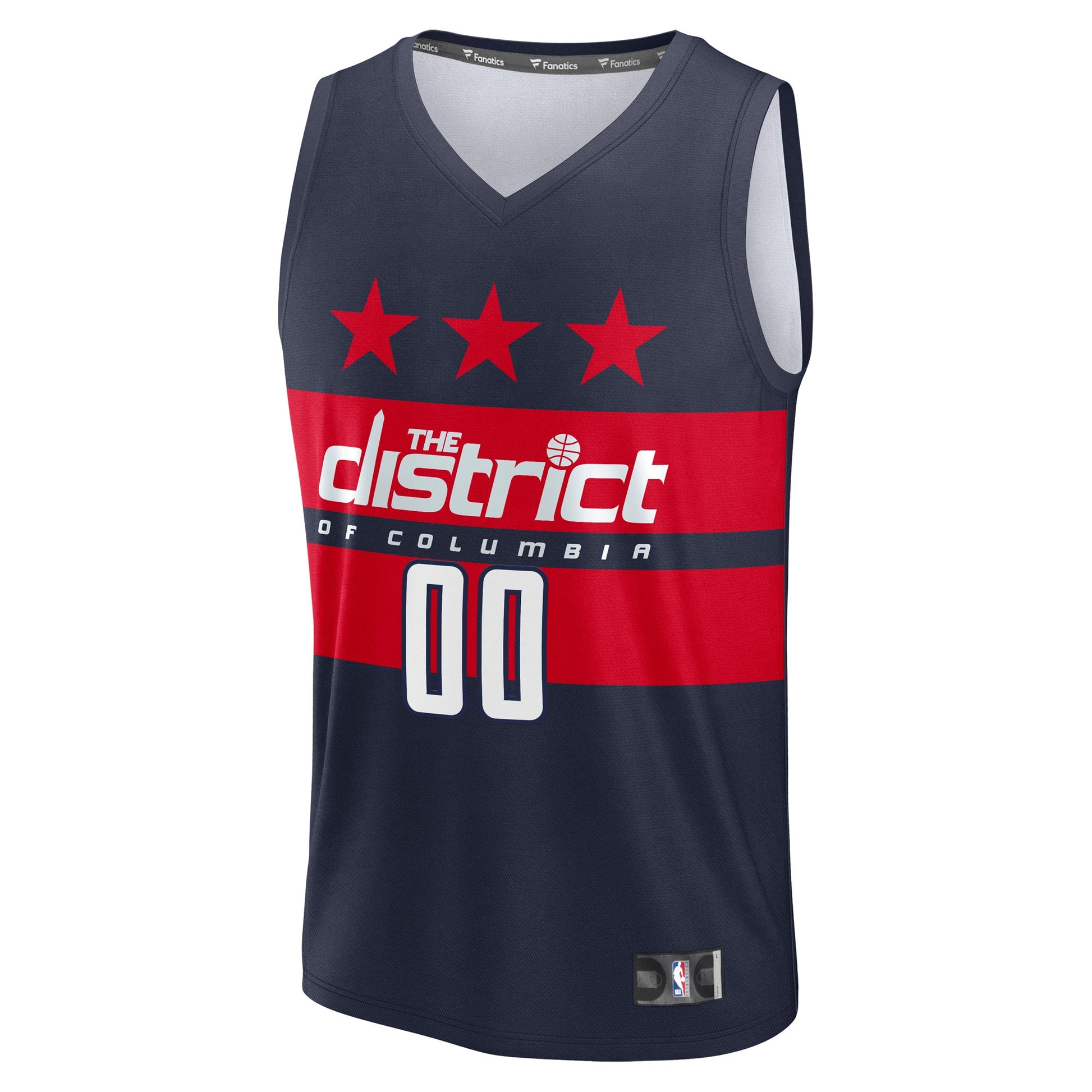 Men's Washington Wizards Fanatics Navy Fast Break Custom Jersey - Statement Edition