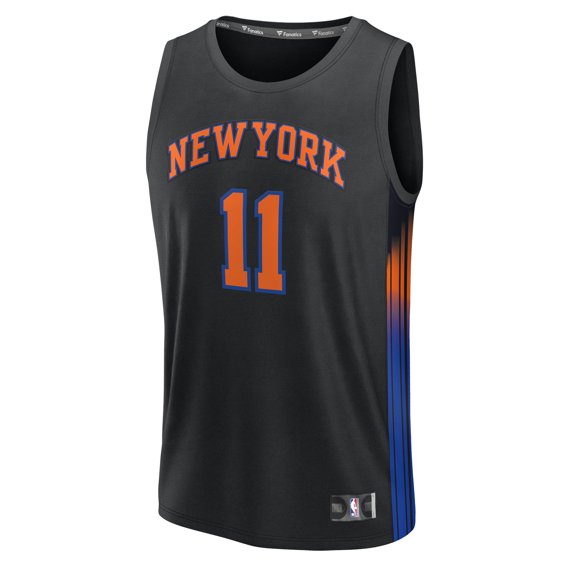 Men's New York Knicks Jalen Brunson Fanatics Black Fast Break Jersey - Statement Edition