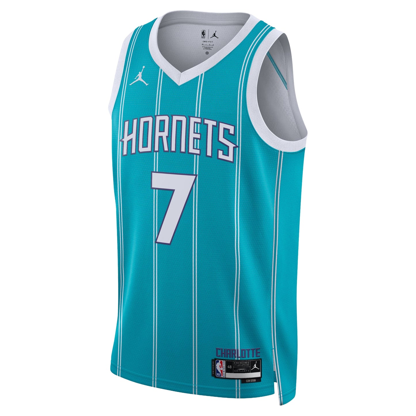 Unisex Charlotte Hornets Kon Knueppel Jordan Brand Teal Swingman Jersey - Icon Edition