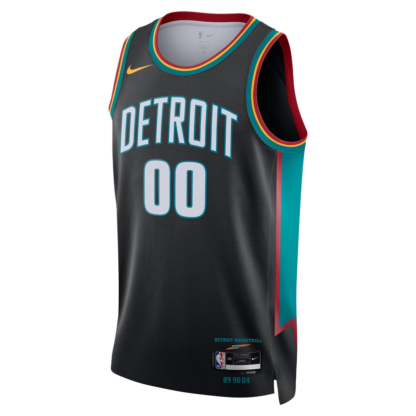 Unisex Detroit Pistons Nike Charcoal 2025/26 City Edition Swingman Custom Jersey