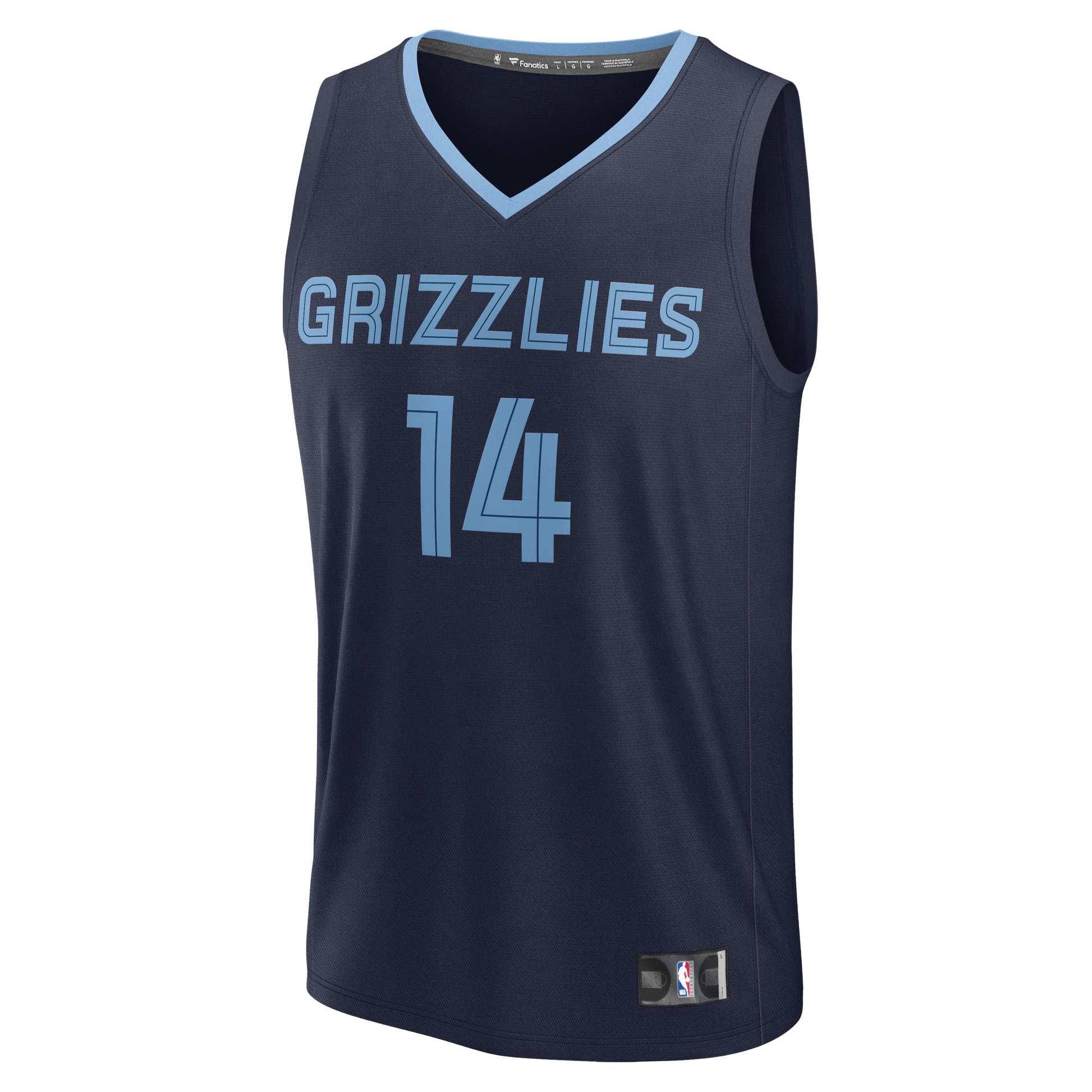 Men's Memphis Grizzlies Zach Edey Fanatics Navy Fast Break Replica Jersey - Icon Edition