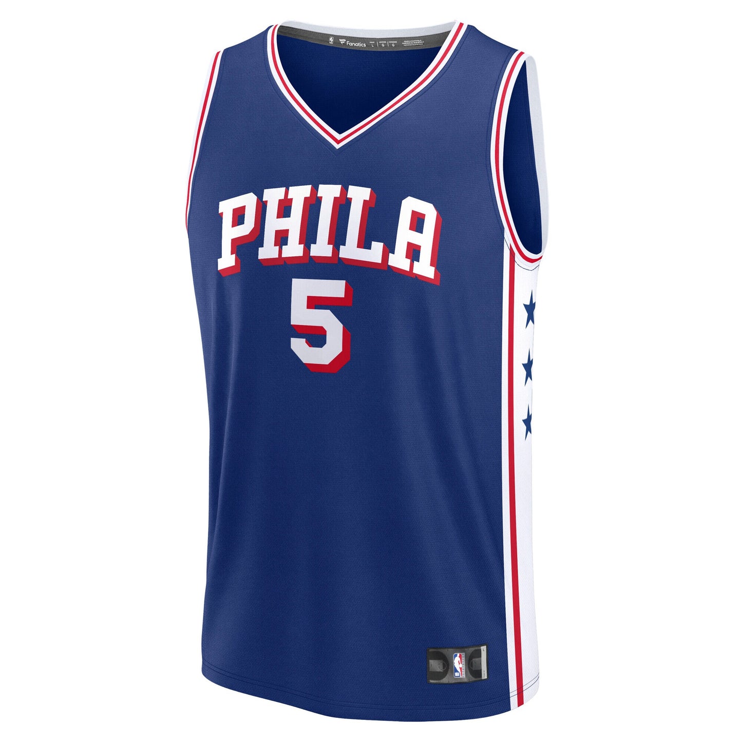 Youth Philadelphia 76ers Anfernee Simons Fanatics Royal Fast Break Replica Jersey - Icon Edition