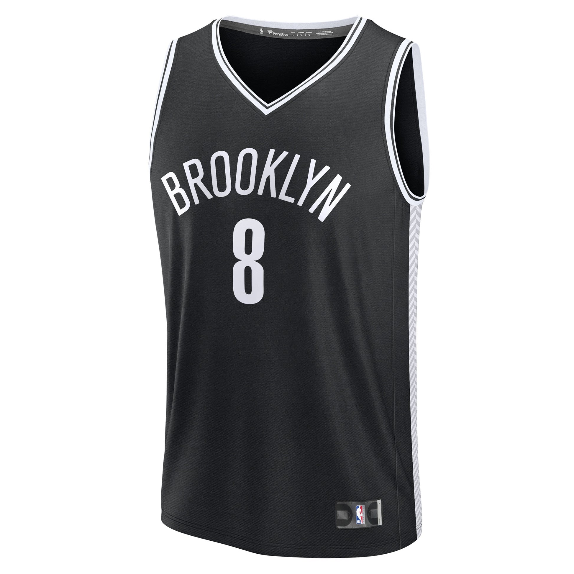 Men's Brooklyn Nets Egor Dëmin Fanatics Black Fast Break Replica Jersey - Icon Edition