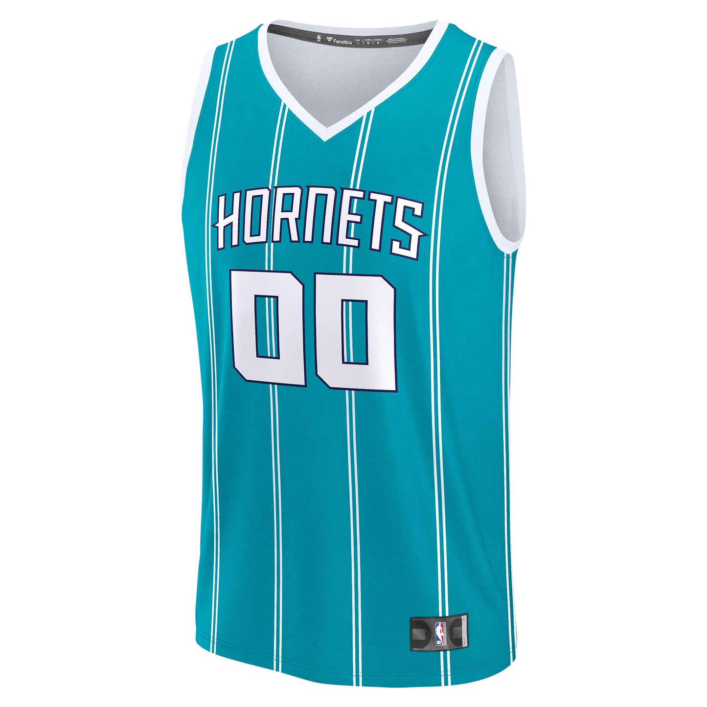Men's Charlotte Hornets Fanatics Teal Fast Break Custom Jersey - Icon Edition