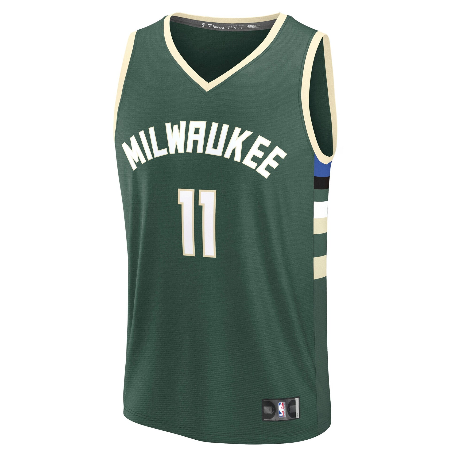 Youth Milwaukee Bucks Tyler Herro Fanatics Hunter Green Fast Break Replica Jersey - Icon Edition