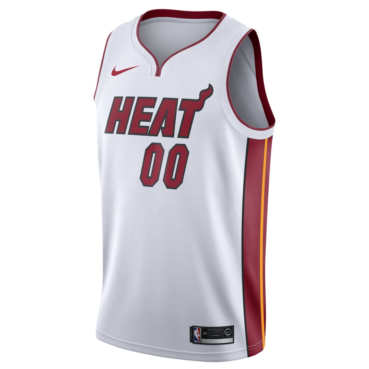 Men's Miami Heat Nike White 2020/21 Swingman Custom Jersey - Association Edition