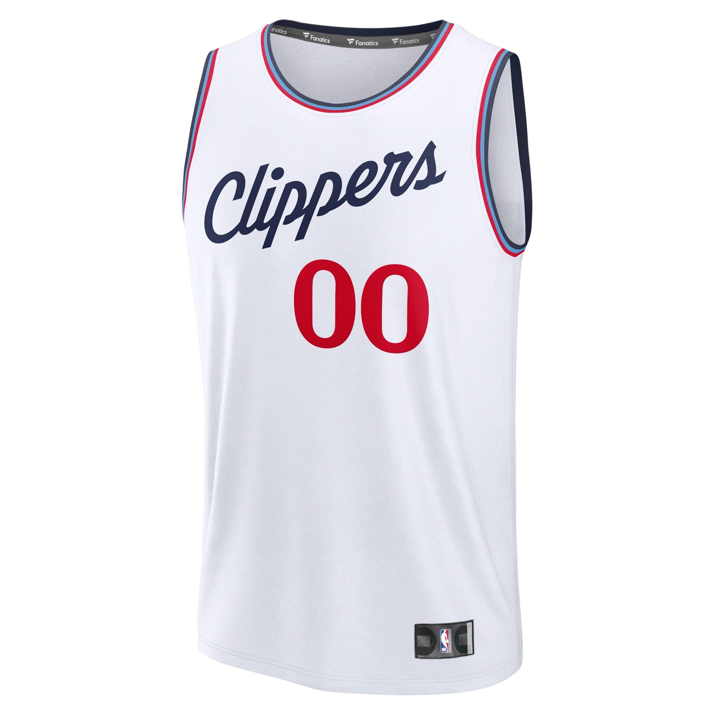 Men's LA Clippers Fanatics White Fast Break Custom Jersey - Association Edition