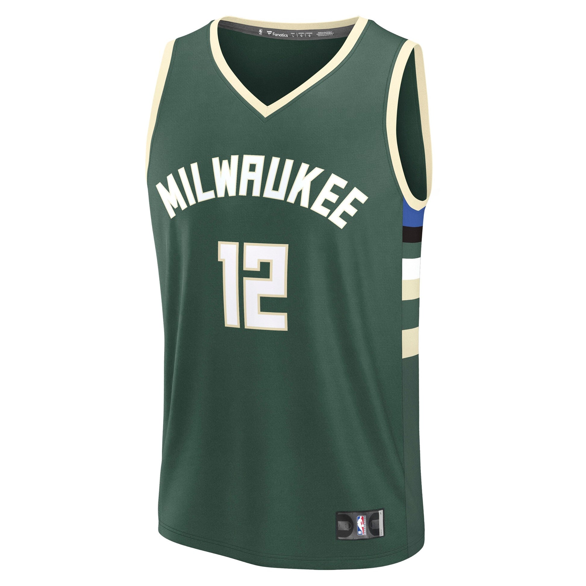 Men's Milwaukee Bucks Taurean Prince Fanatics Hunter Green Fast Break Replica Player Jersey - Icon Edition