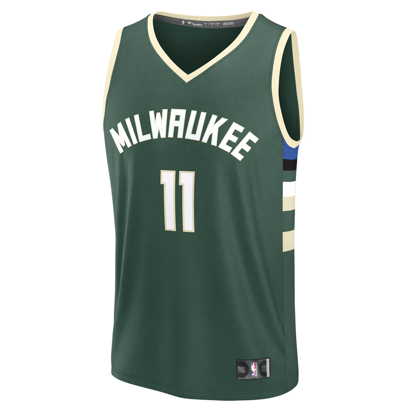 Men's Milwaukee Bucks Tyler Herro Fanatics Hunter Green Fast Break Replica Jersey - Icon Edition