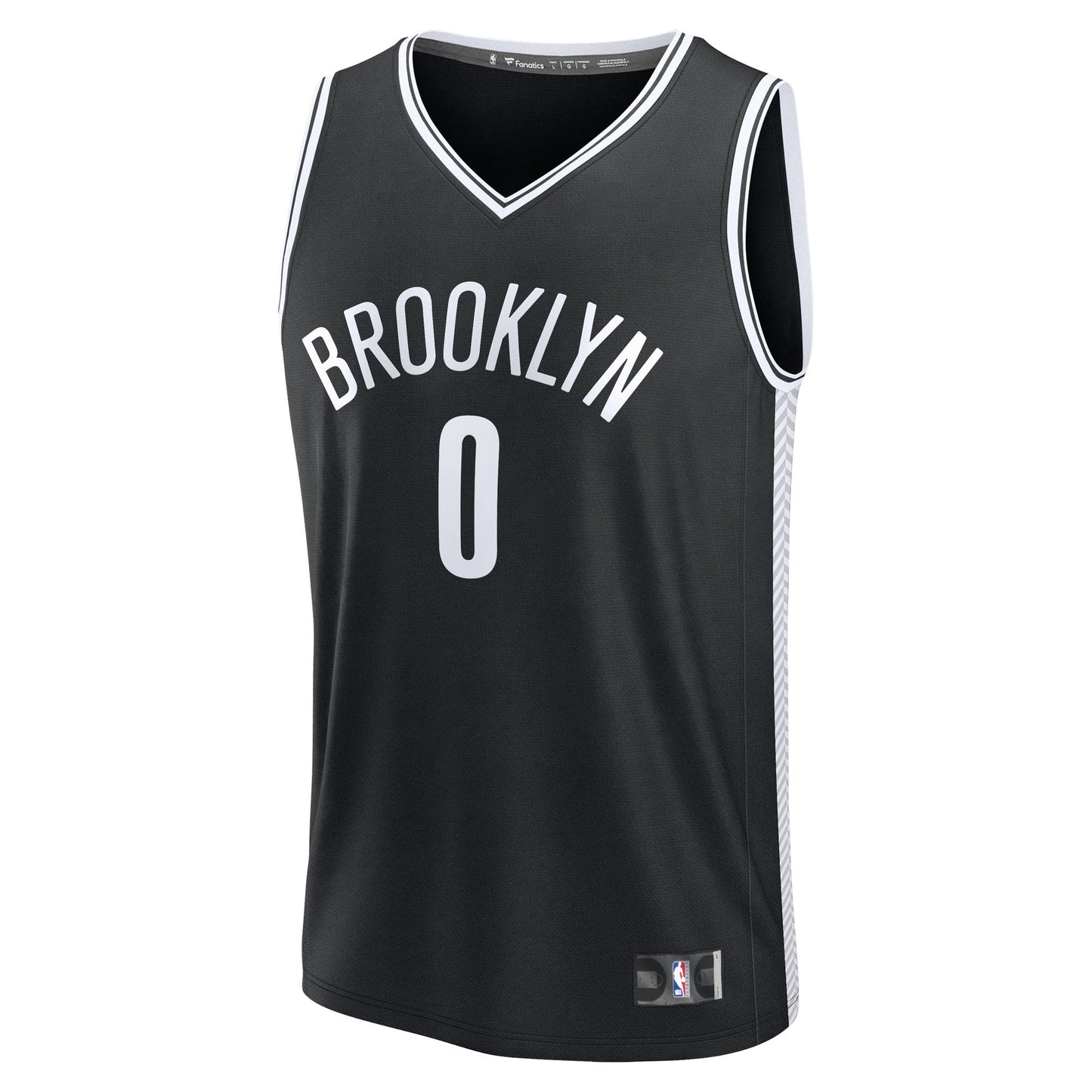 Men's Brooklyn Nets Mikel Brown Jr. Fanatics Black 2026 NBA Draft First Round Pick Fast Break Jersey - Icon Edition
