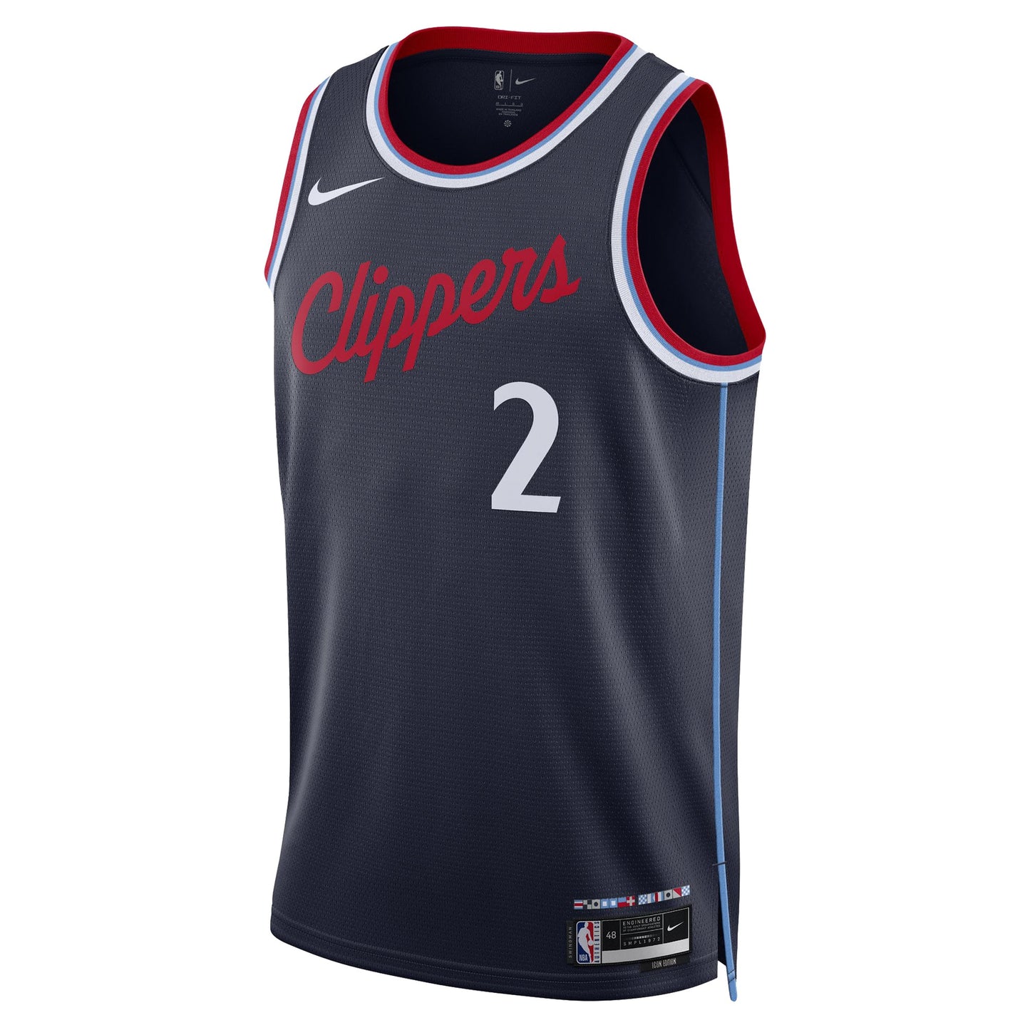 Unisex LA Clippers Kawhi Leonard Nike Navy 2024/25 Swingman Jersey - Icon Edition