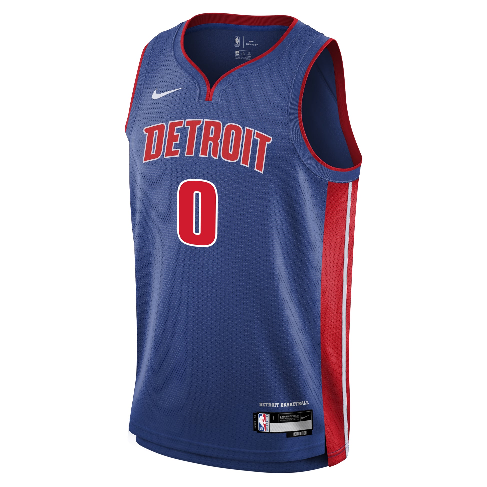 Youth Detroit Pistons Jalen Duren Nike Blue Swingman Jersey - Icon Edition