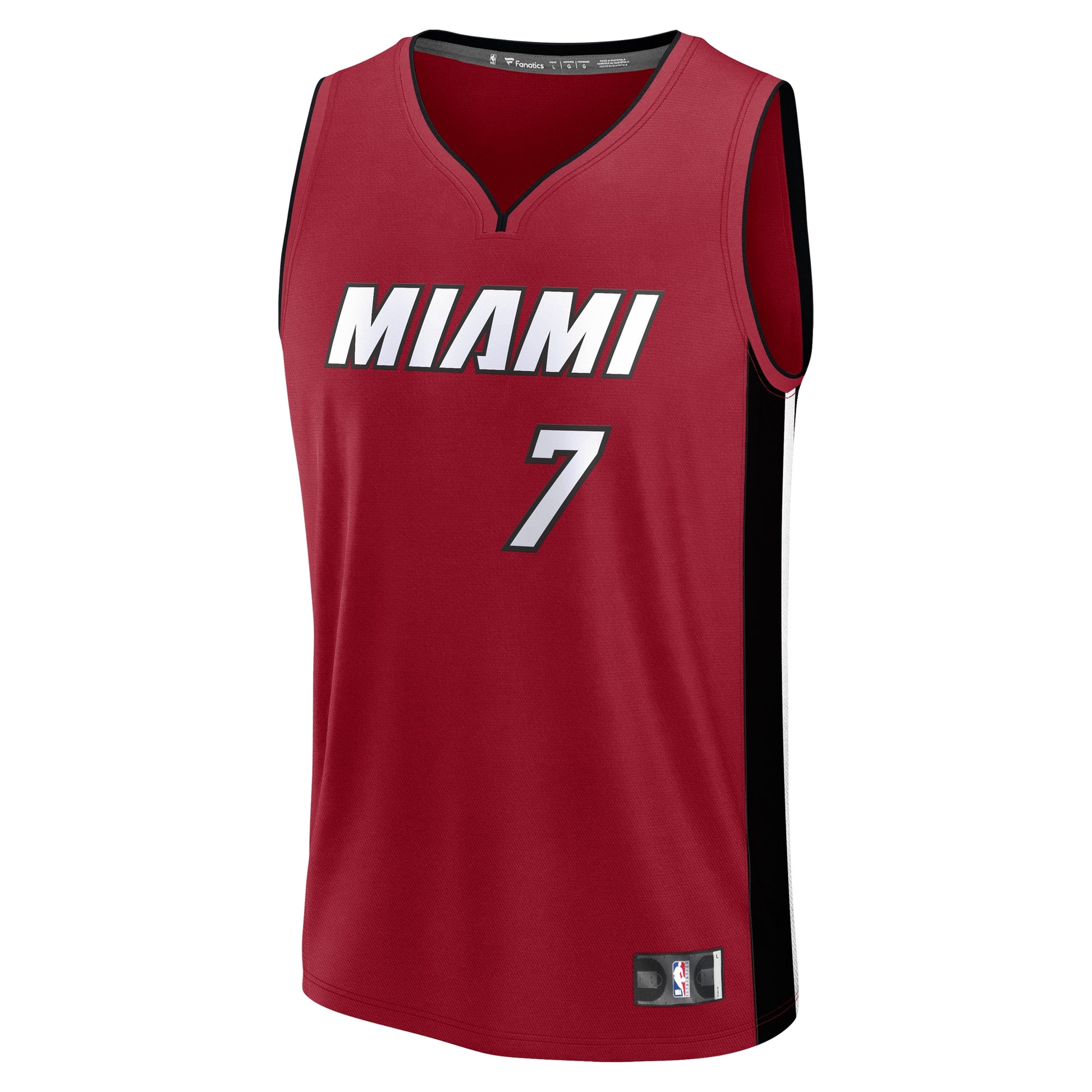 Men's Miami Heat Kel'el Ware Fanatics Red Fast Break Player Jersey - Statement Edition