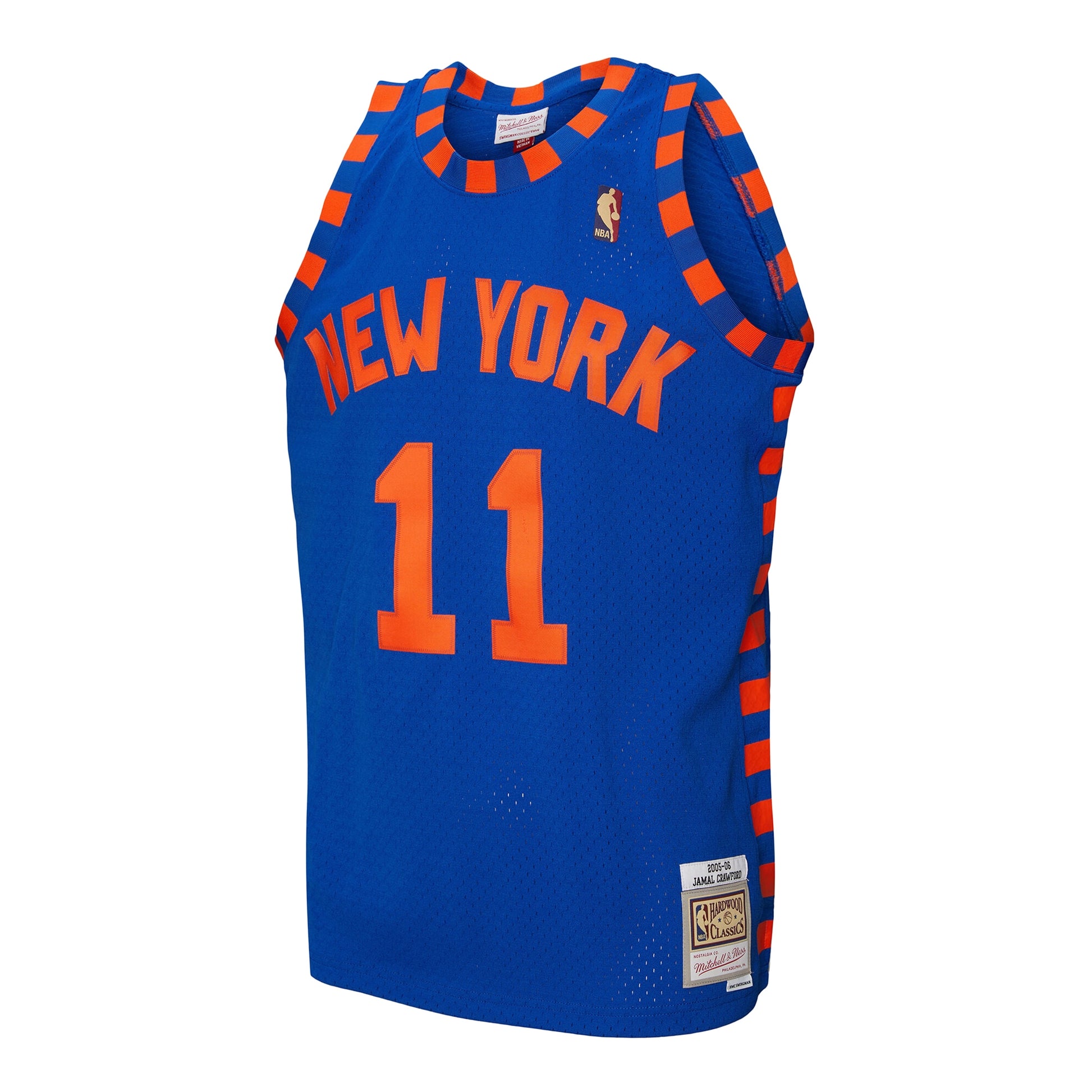 Men's New York Knicks Jamal Crawford Mitchell & Ness Blue 2005/06 Hardwood Classics Swingman Jersey