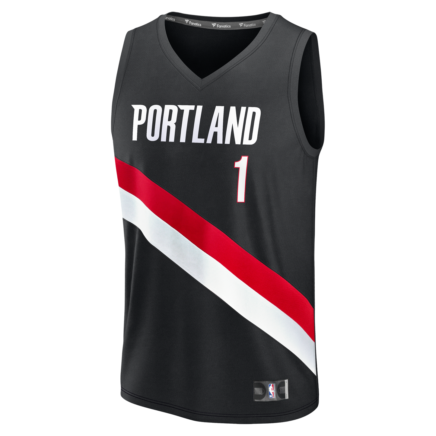 Men's Portland Trail Blazers Ja Morant Fanatics Black Fast Break Jersey - Icon Edition