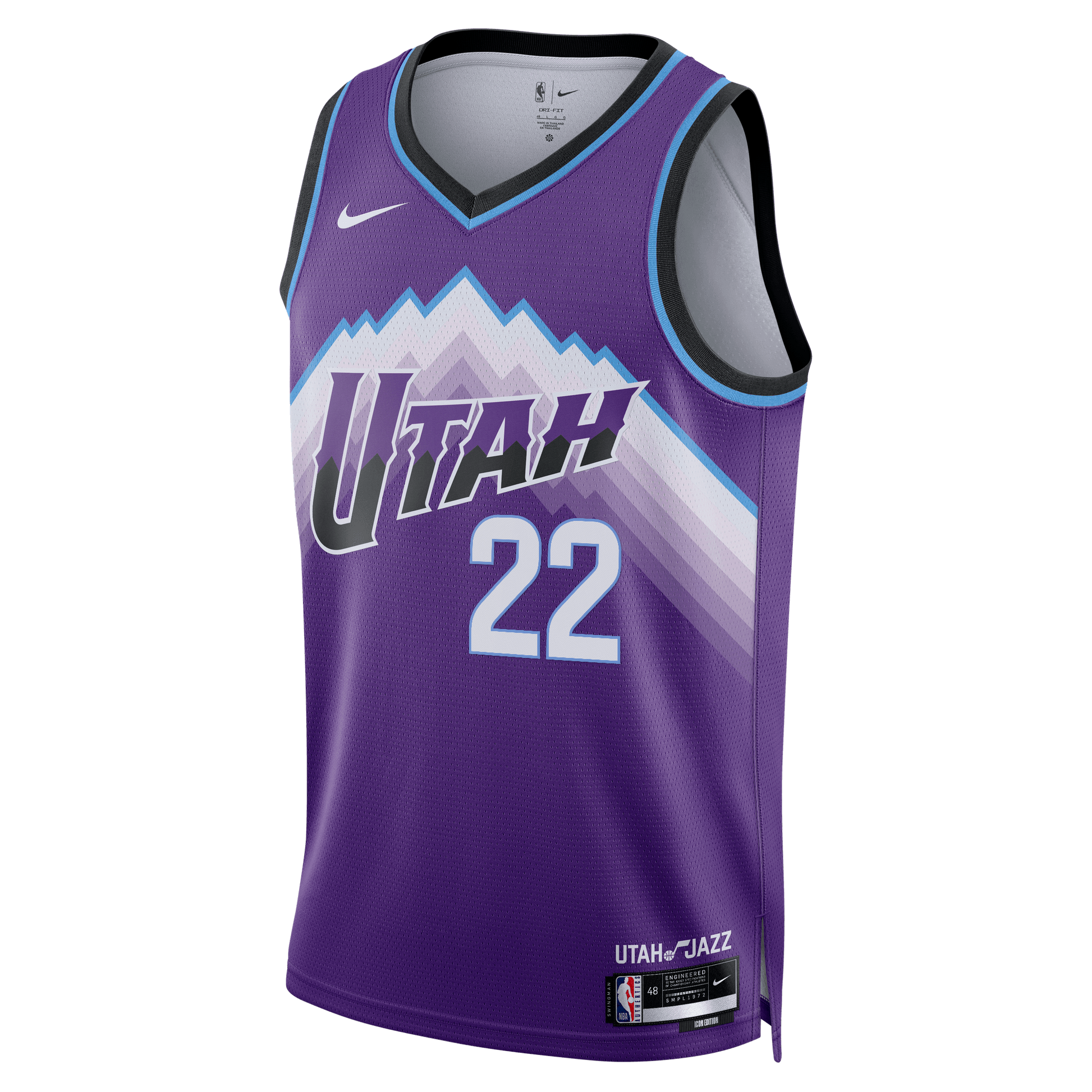 Unisex Utah Jazz Darryn Peterson Nike Purple 2026 NBA Draft Swingman Jersey - Icon Edition